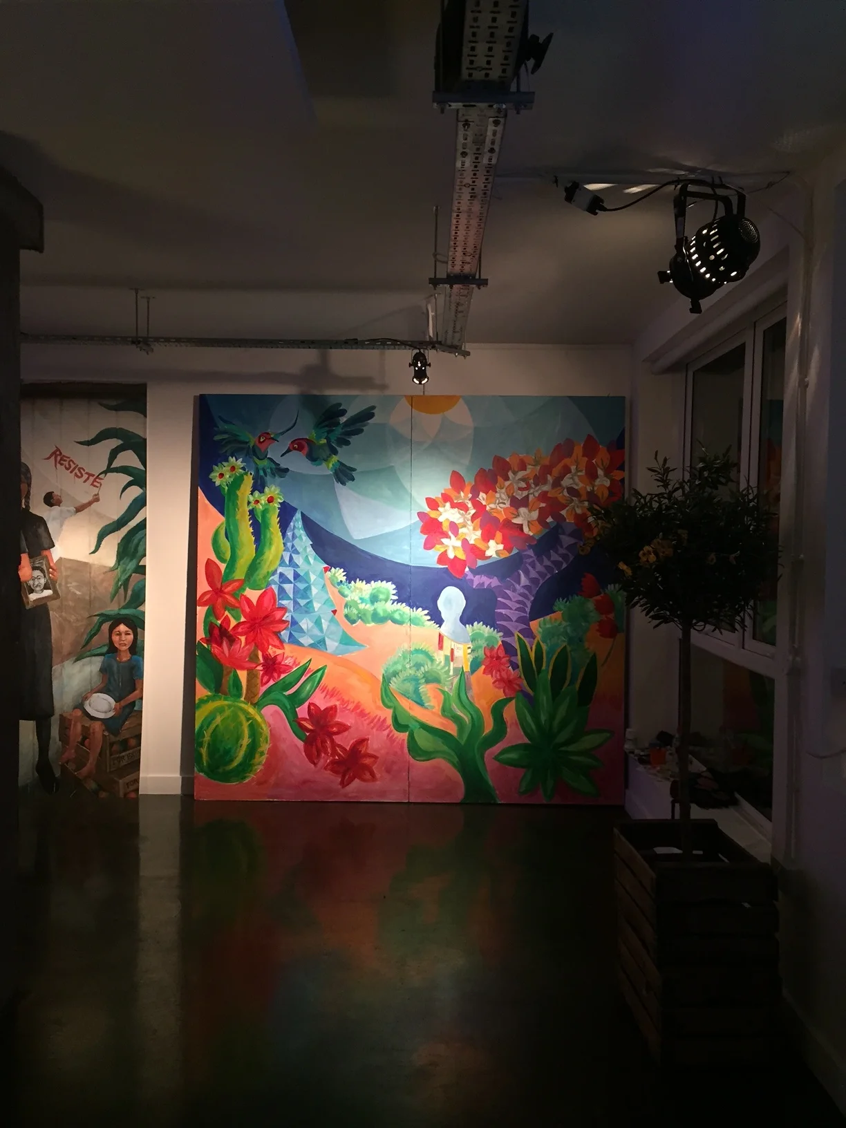 Mural for San Francisco event at Carousel