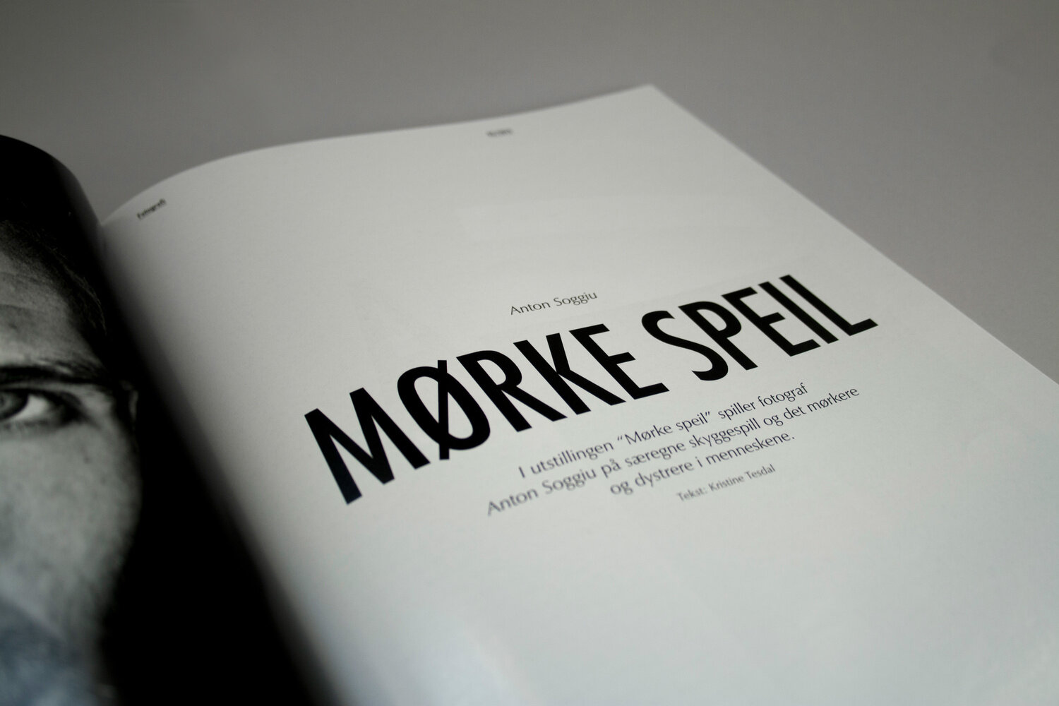 The result was a redesigned magazine with front page, table of contents, colophon and spreads with text and pictures.
