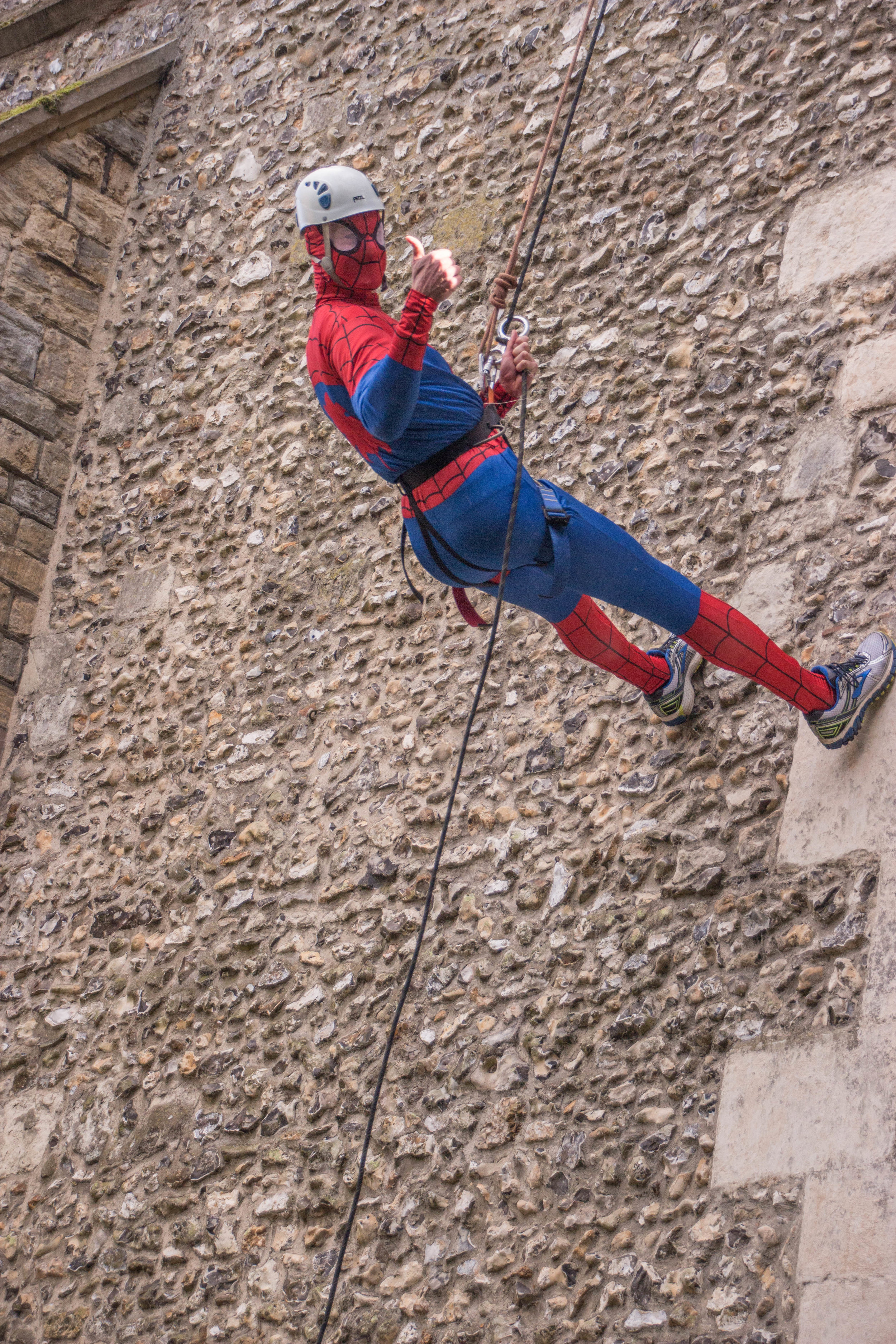 Spiderman aka Roger Hallam doing his bit for HSoA