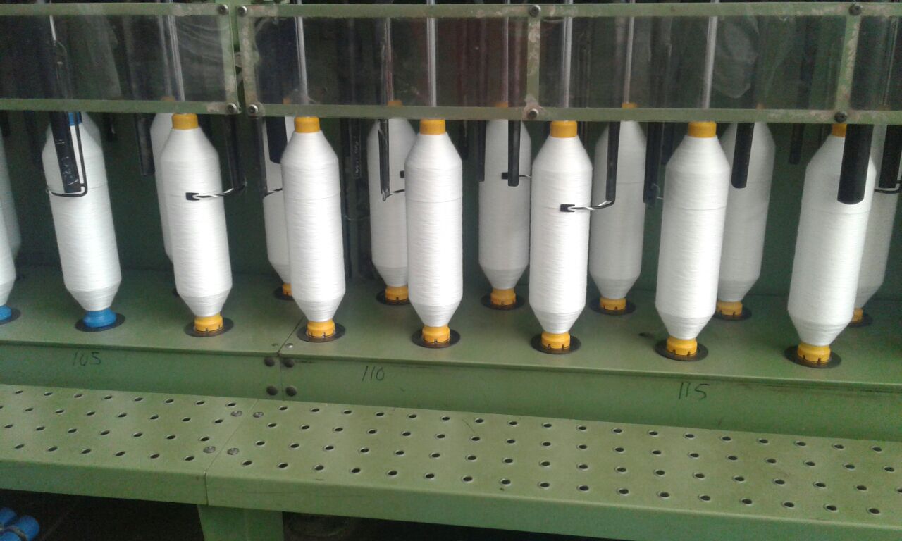 Products in the textile factory.