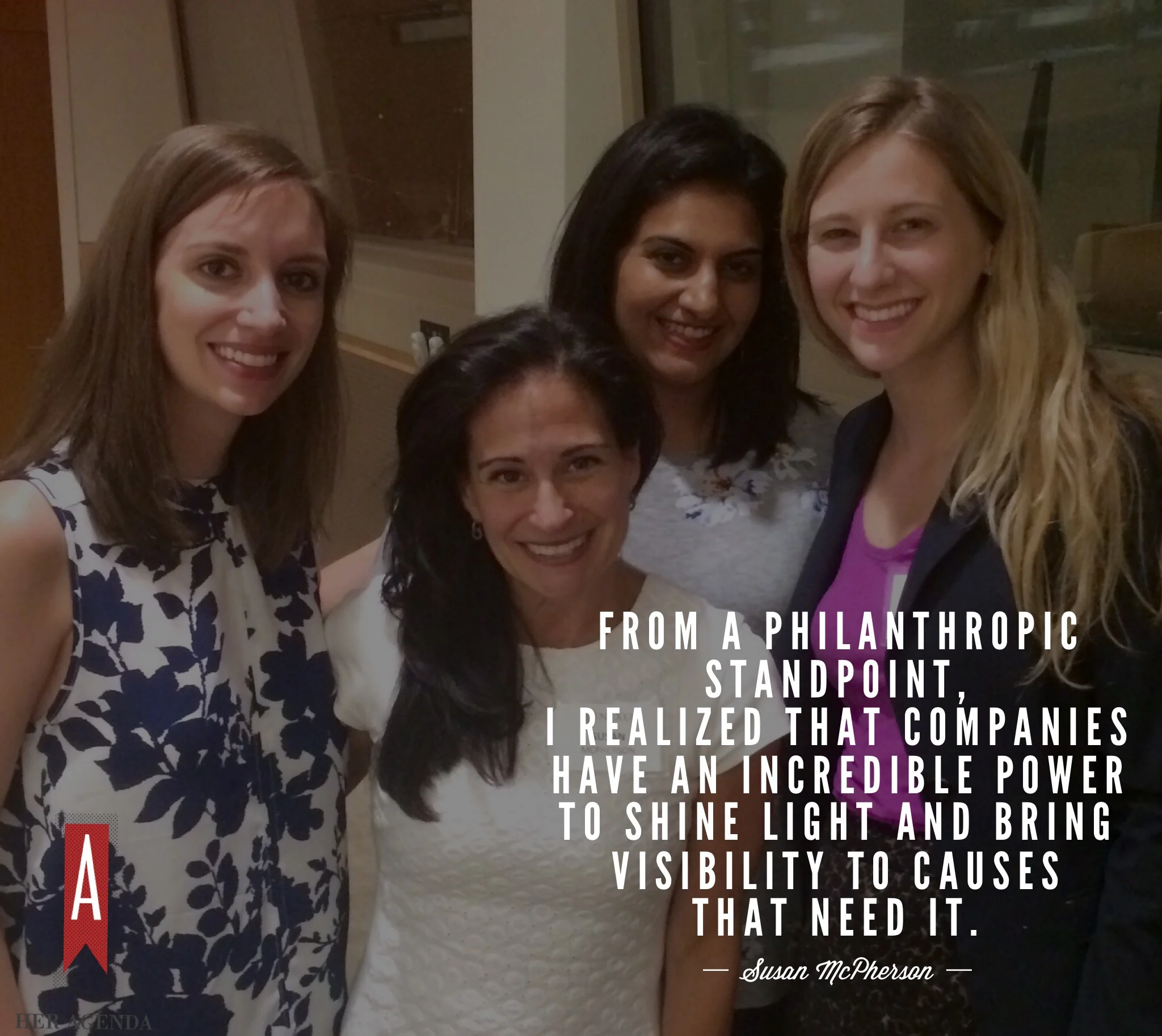 A Peek Inside Her Agenda: Susan McPherson (Serial Connector, Cause Marketer, Angel Investor, and Corporate Responsibility Expert)
