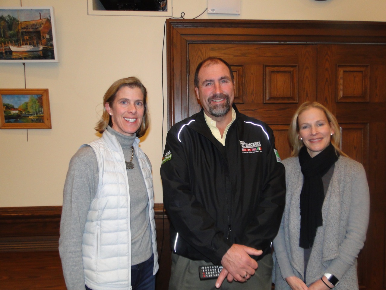 RGC president Julia Burke with Frazer Pehmoeller and RSC chair Sara Goddard