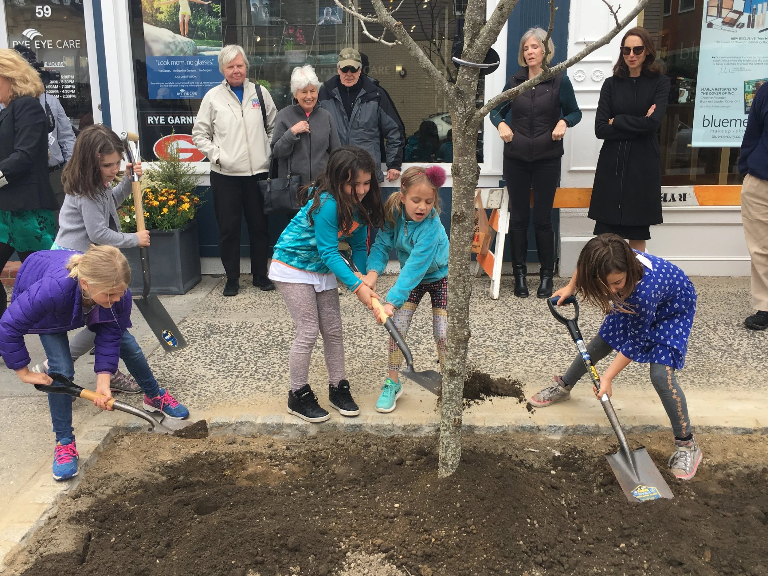 "Branching Out For Rye's" First Tree Planting