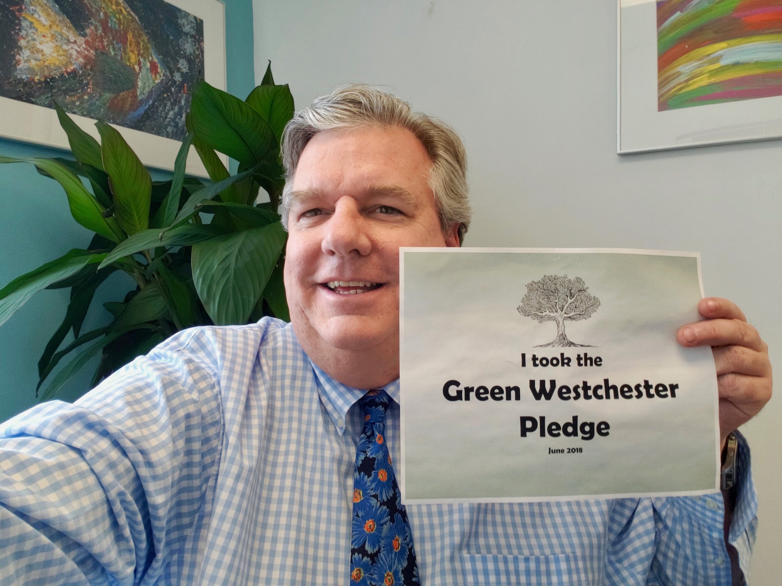 Peter has made the Green Westchester Pledge . Have you?