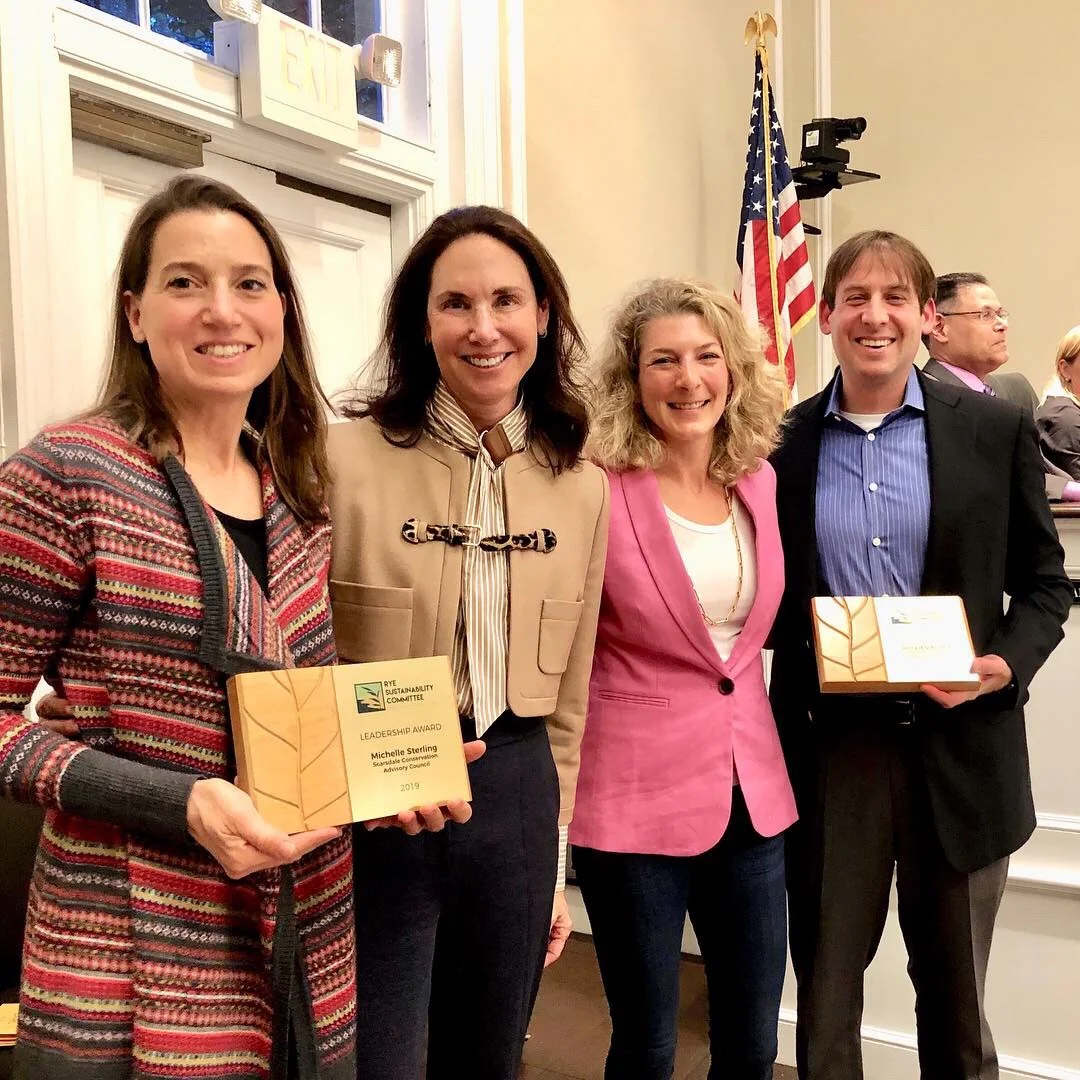 Winners of the Municipal Category Award - Michelle Sterling and Ronald Schulhof, Scarsdale Conservation Advisory Council