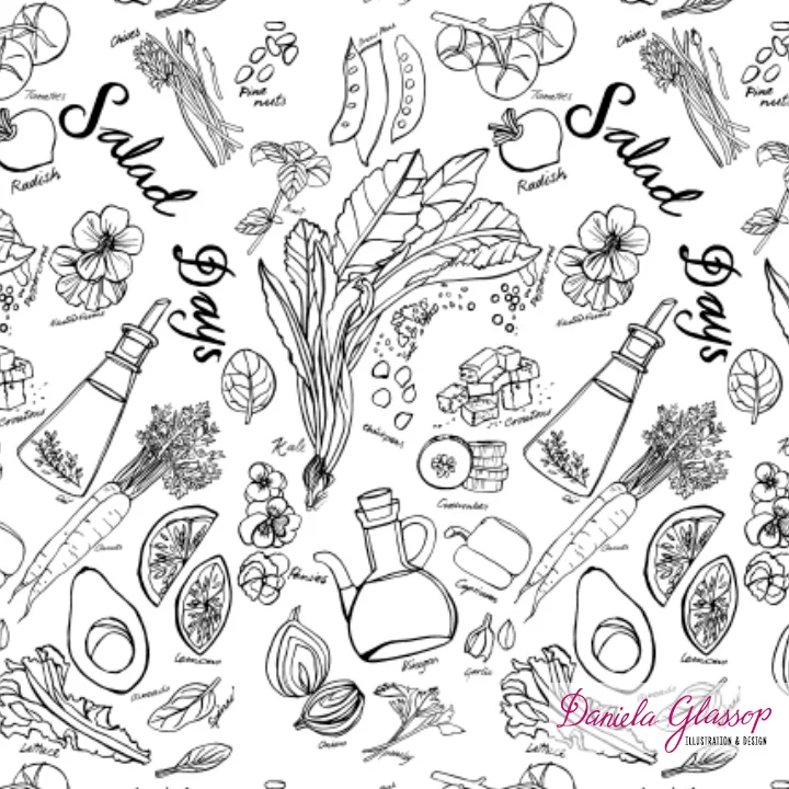 Salad Days pattern ©Daniela Glassop