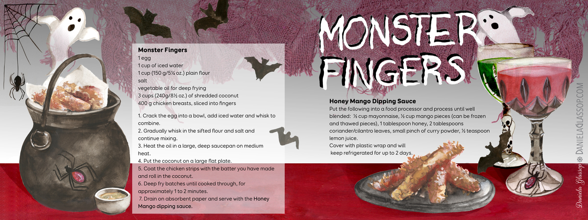 Monster Fingers with Mango Dipping Sauce