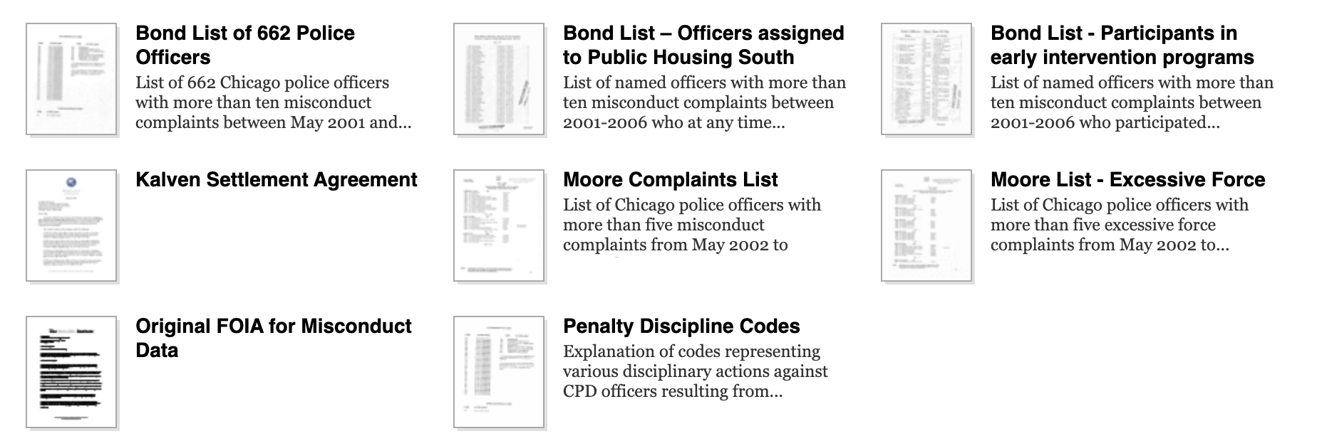 CPD - Documents production from Kalven v Chicago (July 2014)