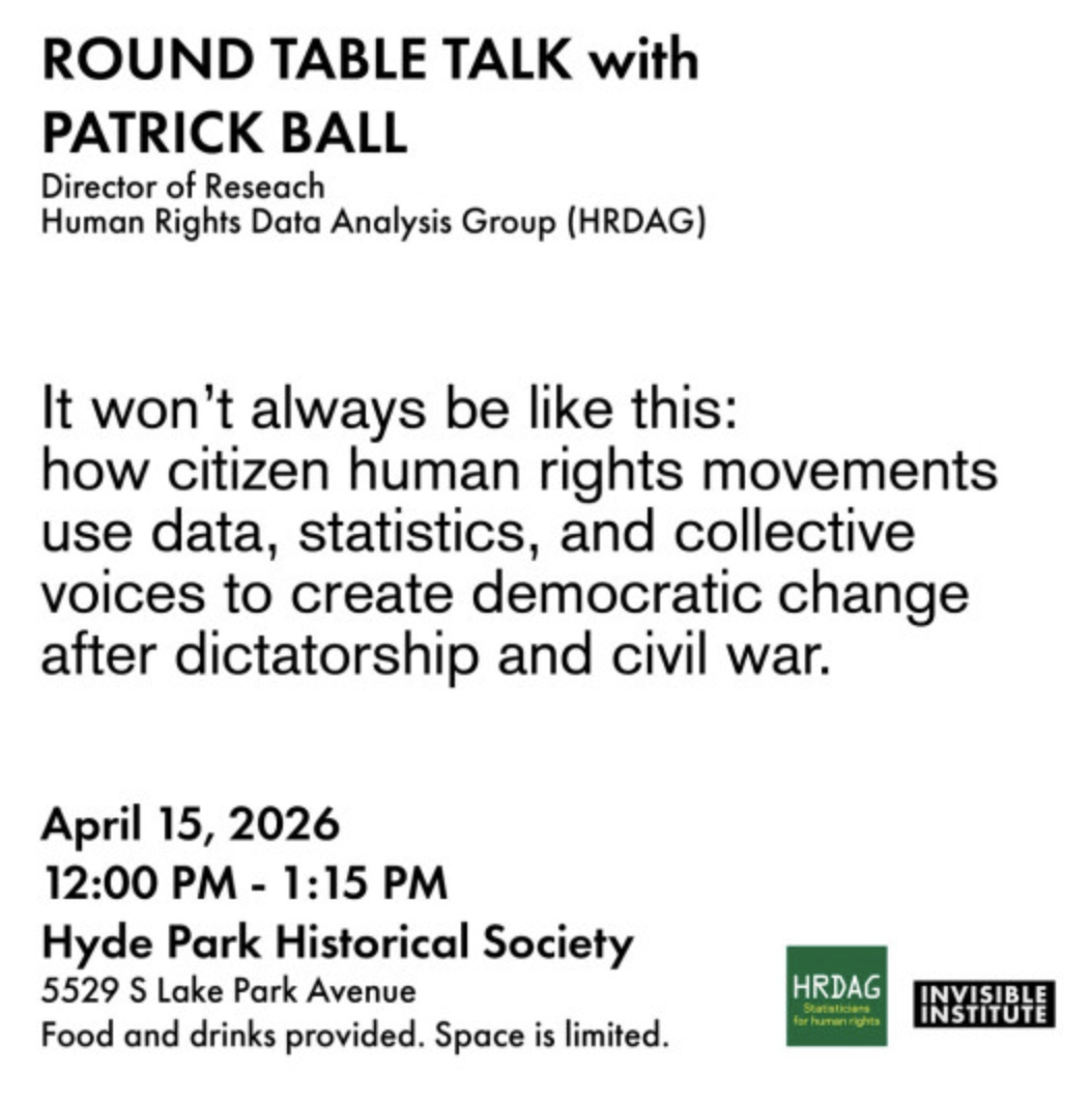 Round Table Talk with Patrick Ball