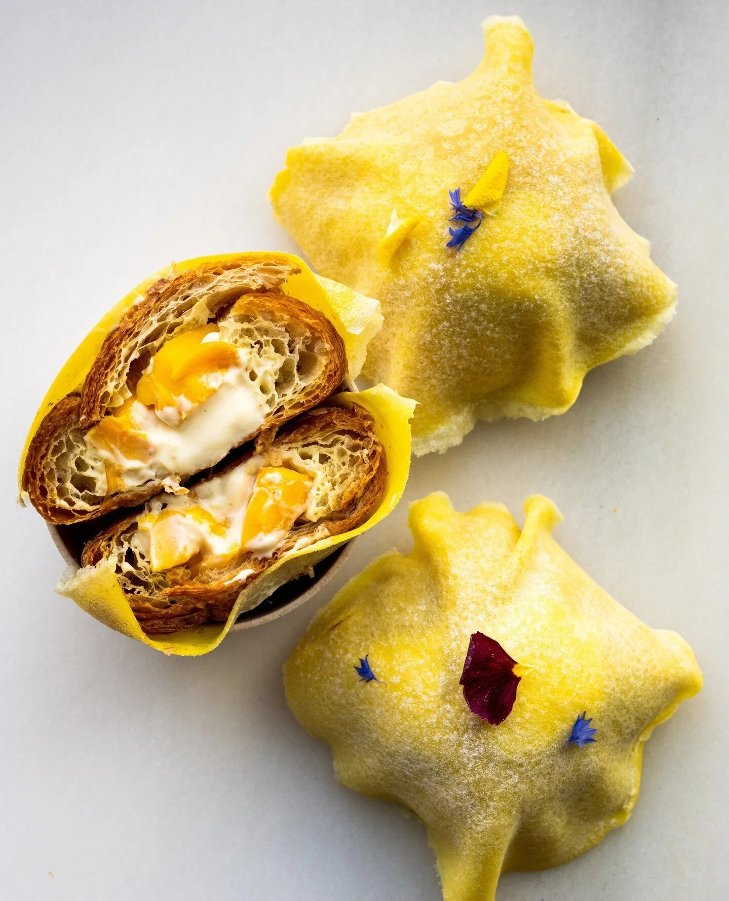 WEEKEND DIM SUM OUR WAY! 😛⁠
⁠
The Mango Cr&ecirc;pe Croissant⁠
classic butter croissant with vanilla cr&egrave;me diplomate, fresh mango, and is covered in a thin, soft cr&ecirc;pe, inspired by a dim sum classic. ⁠
⁠
Limited Quantities!⁠
___⁠
#vanco