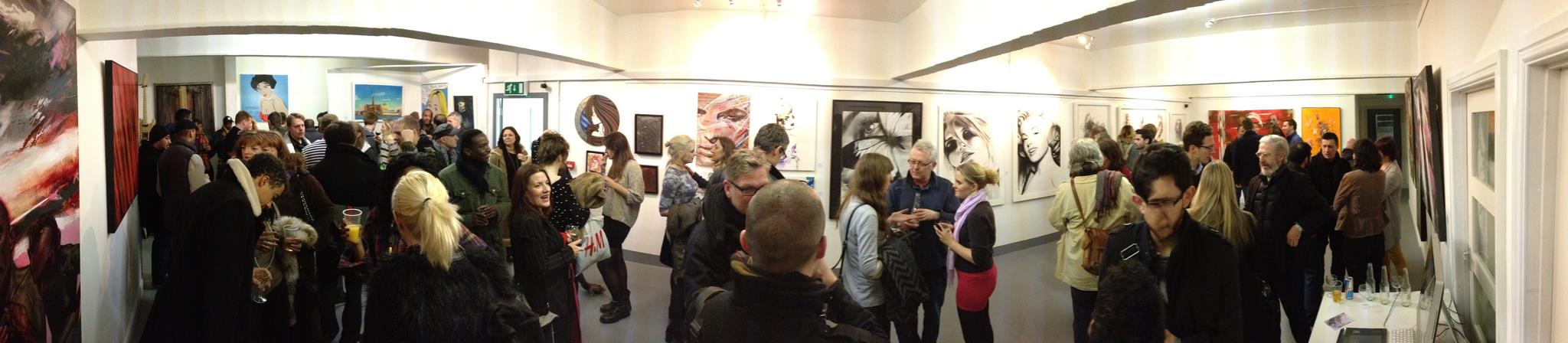 Gallery opening, West London Art Factory