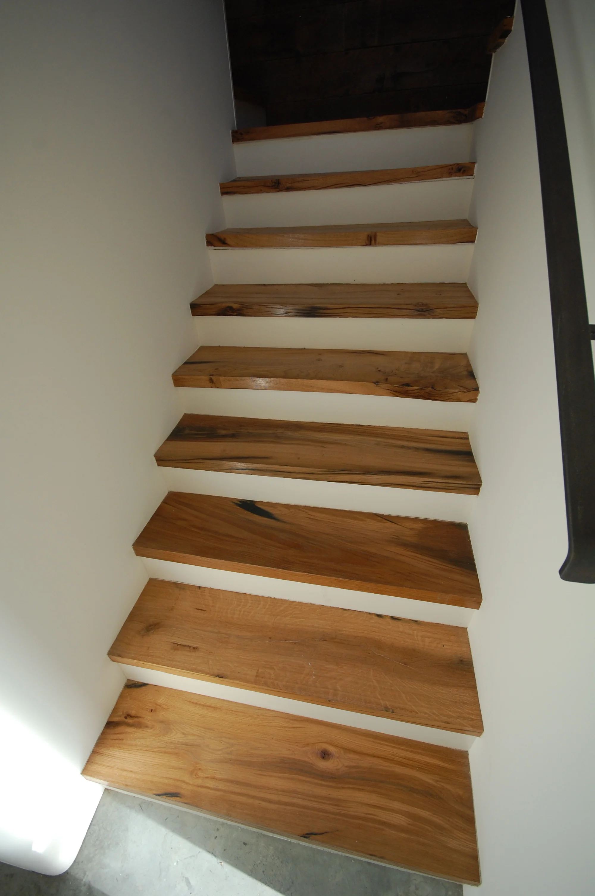 reclaimed oak stairs