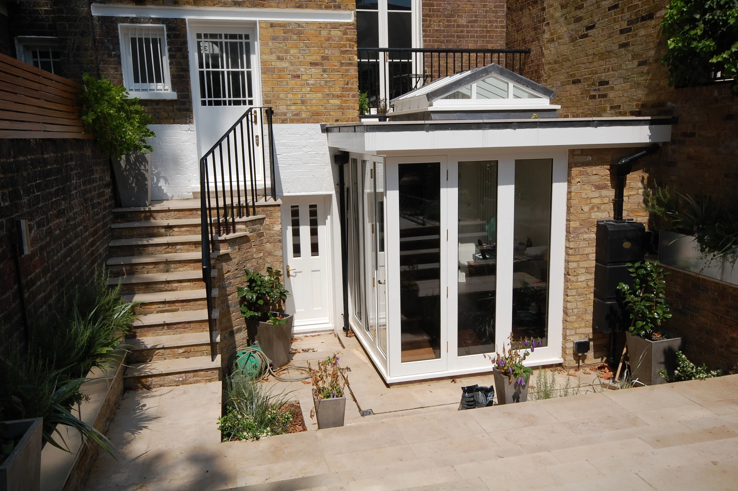 rear extension with lantern roof light