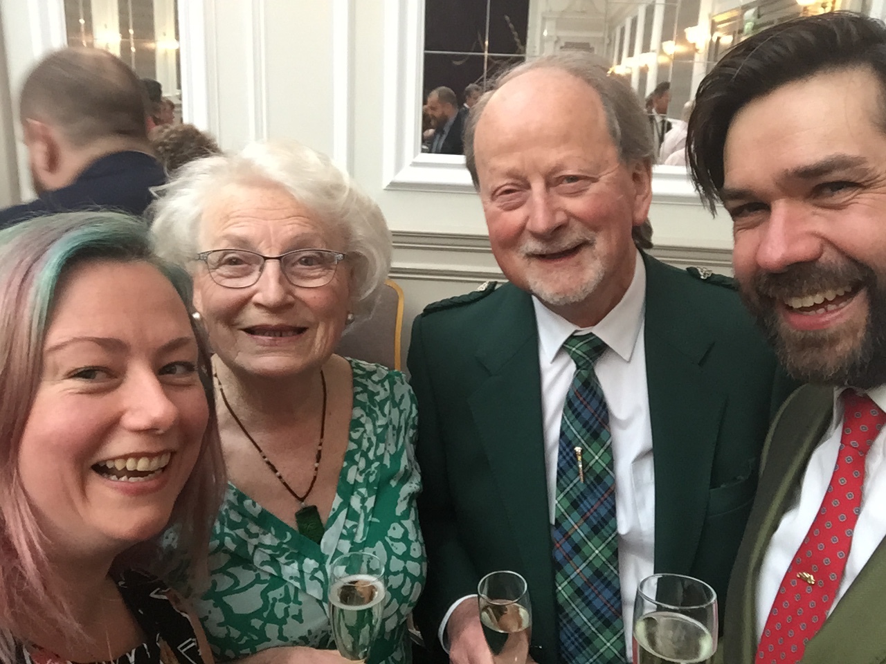 Quick selfie with gemmology royalty - Charlotte & Alan Hodgkinson
