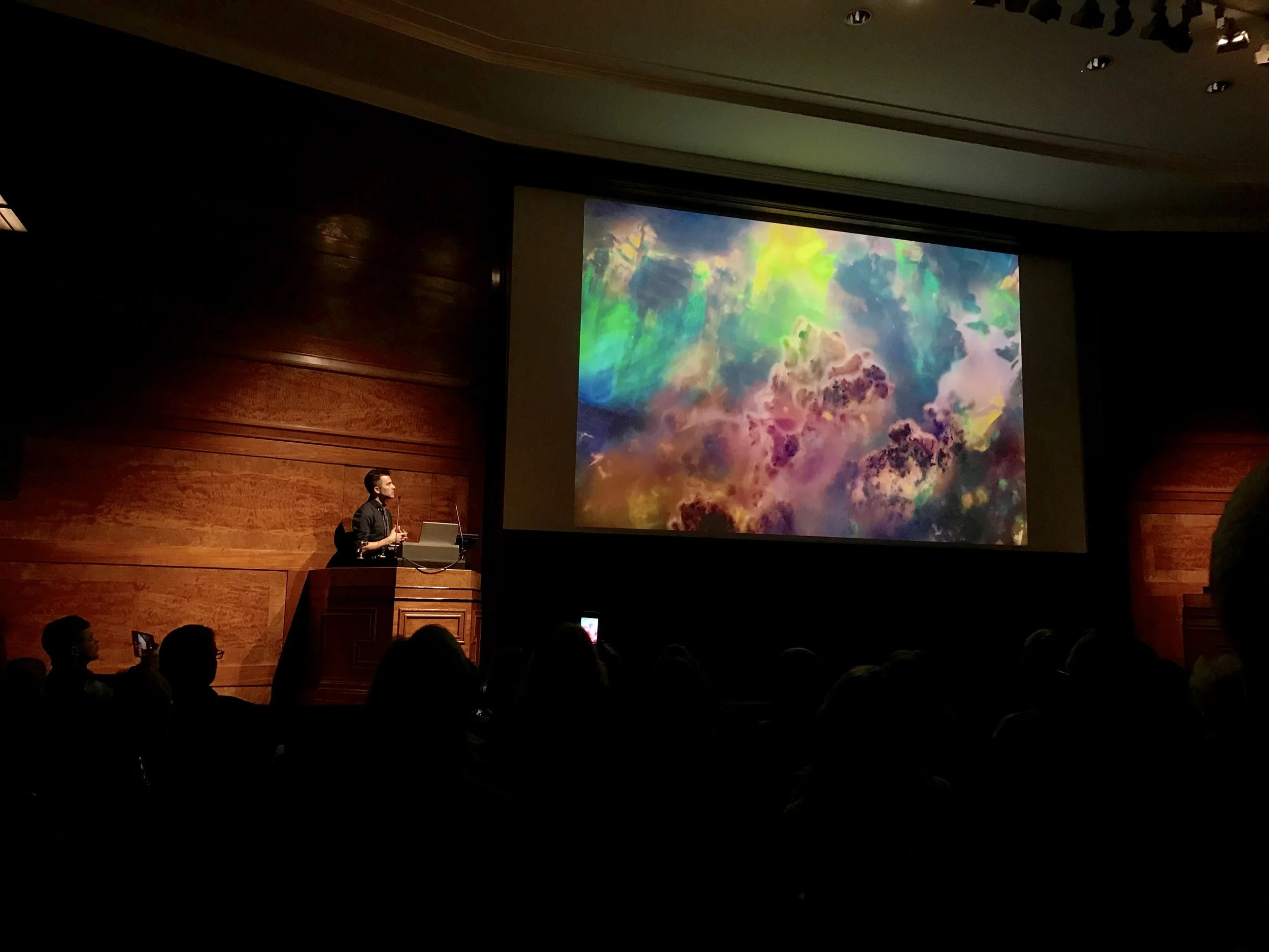 Danny speaking at the Gem-A conference