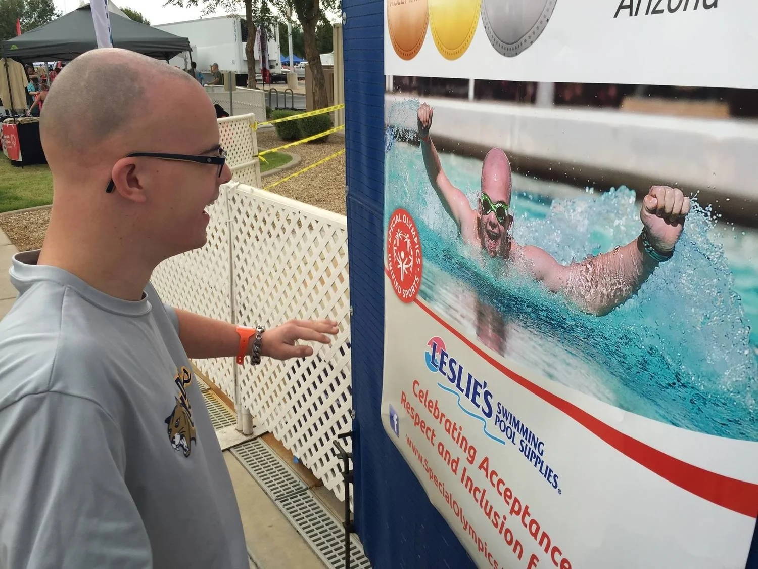 Jeremy on the Special Olympics Poster