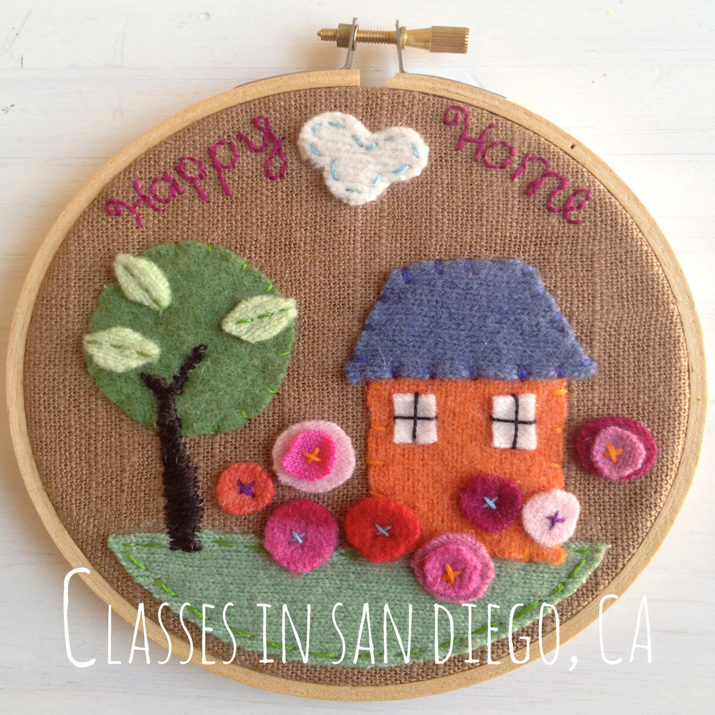 CLICK ON THE IMAGE ABOVE to find out about upcoming classes in San Diego, CA. Classes are taught at my beautiful art and fiber studio located close to the Balboa Park area of San Diego..