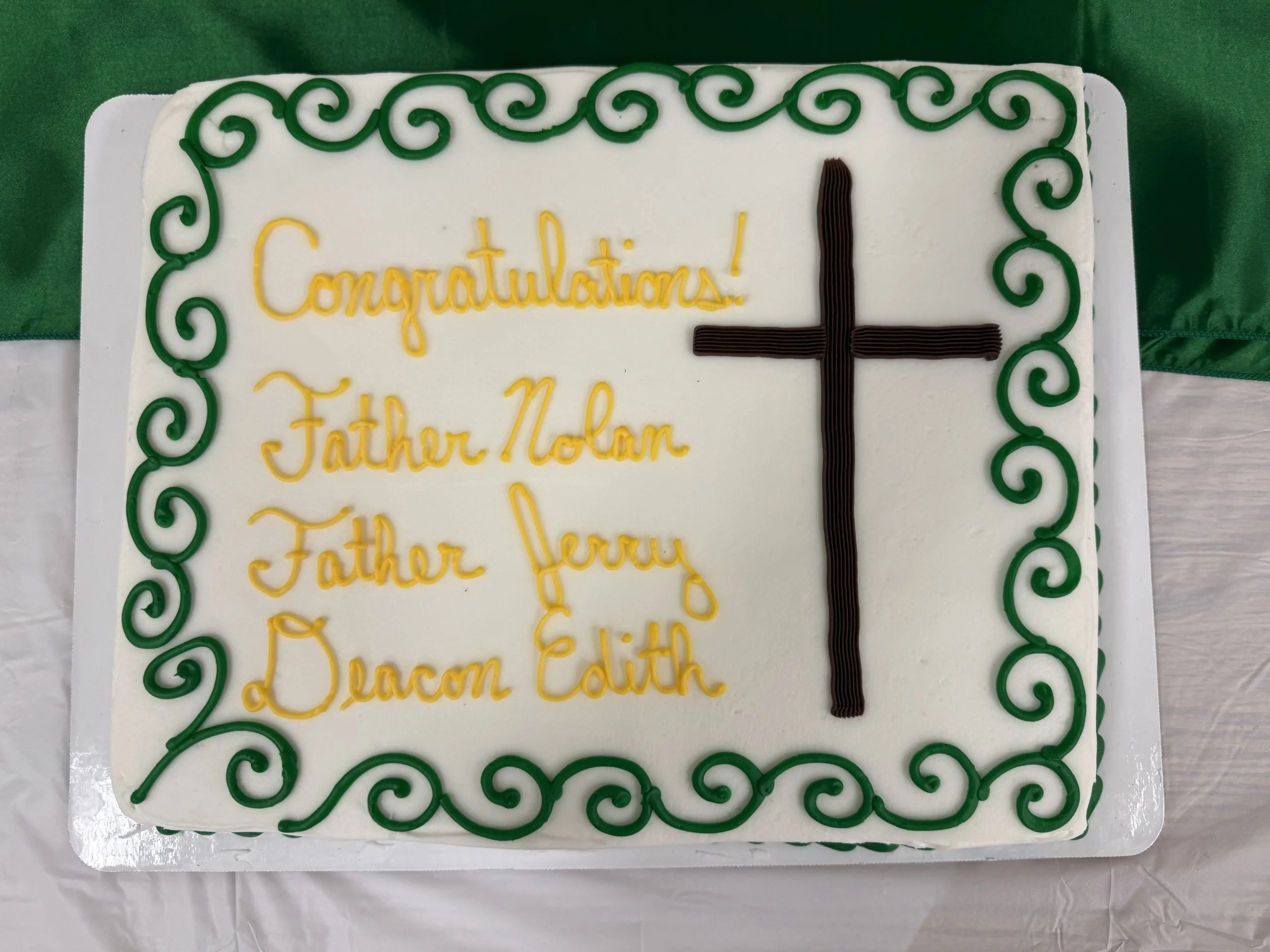 Welcoming - Fr. Nolan, Dn. Edith, Fr. Jerry
