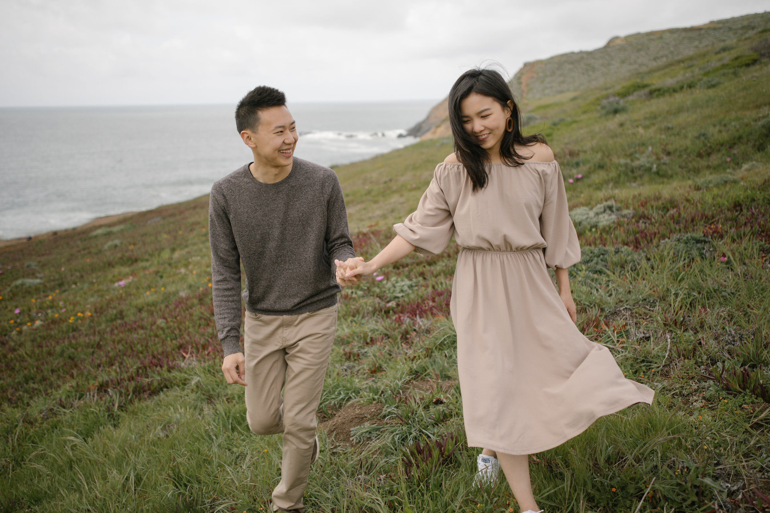 Marin Headlands Engagement Session at Rodeo Beach