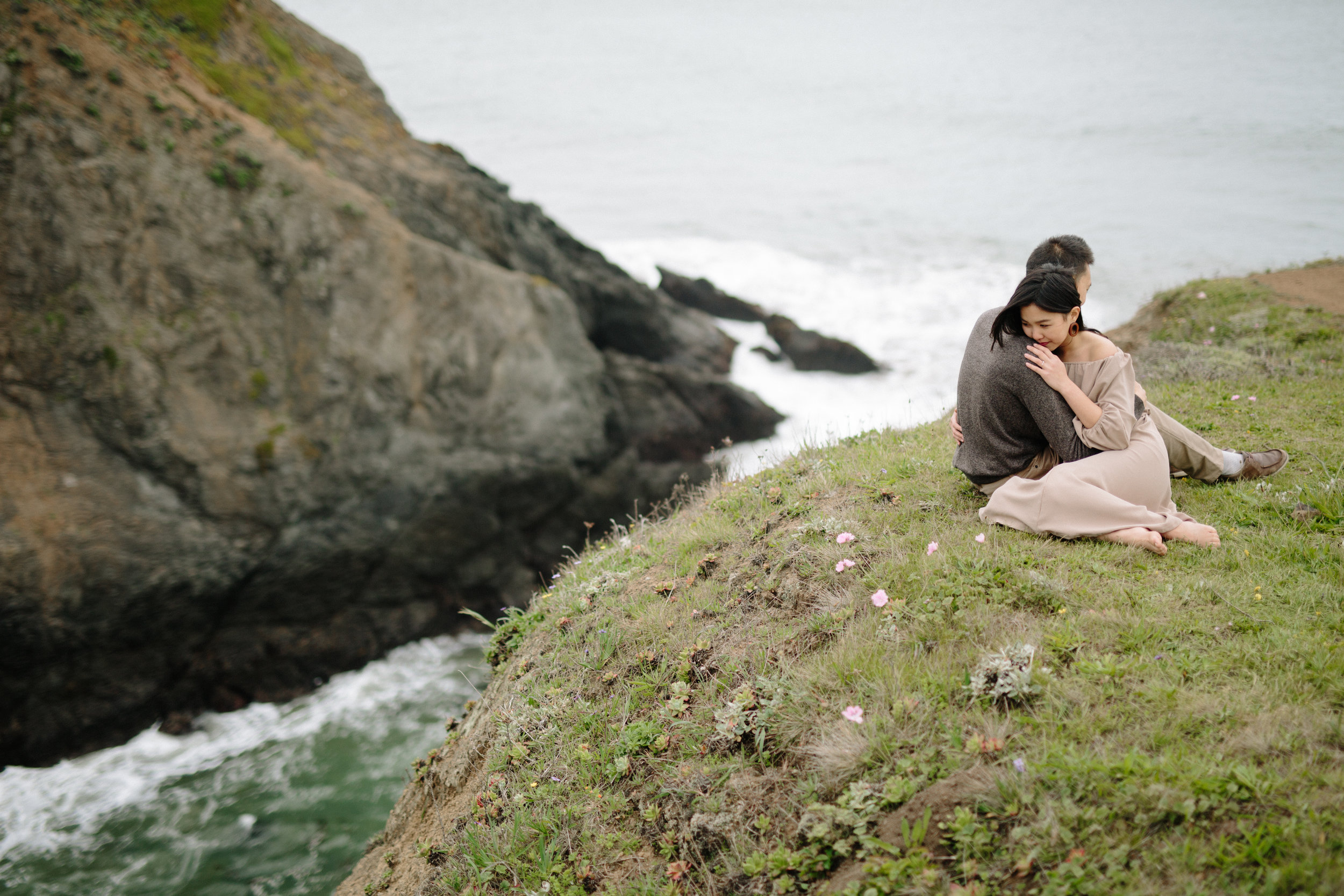 Marin Headlands Engagement Session at Rodeo Beach