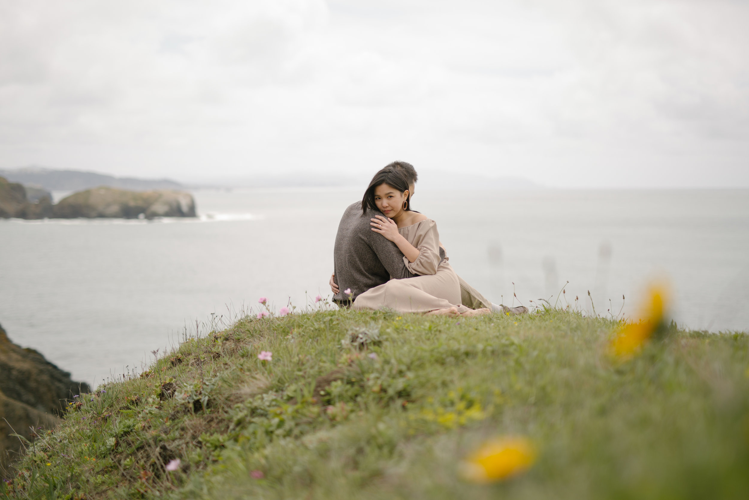 Marin Headlands Engagement Session at Rodeo Beach