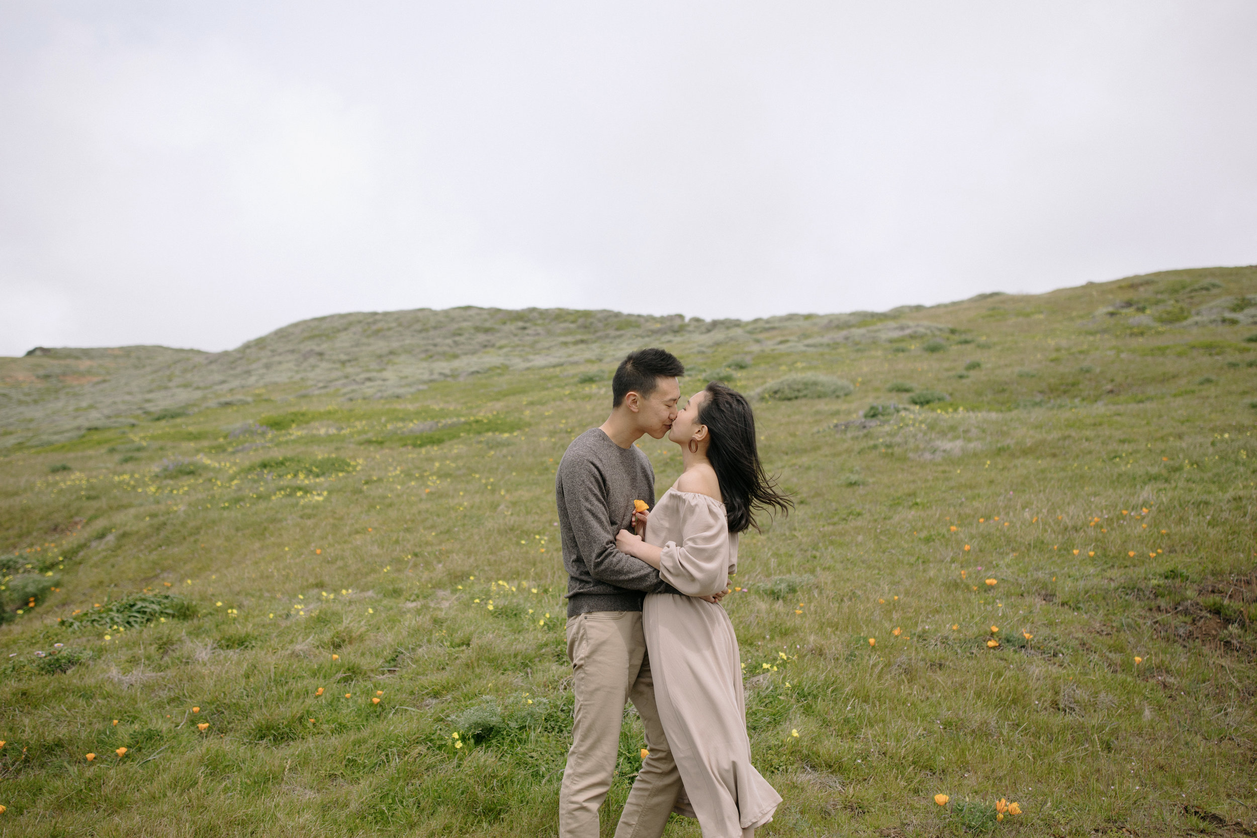 Marin Headlands Engagement Session at Rodeo Beach