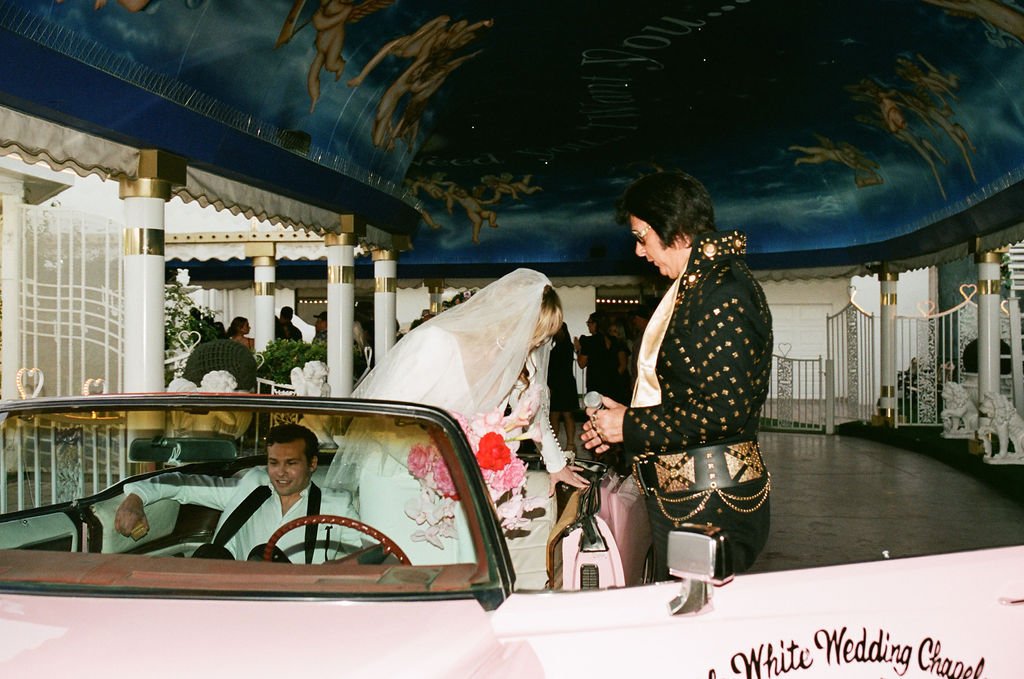 vintage las vegas elopement on 35mm film little white chapel 1.jpg