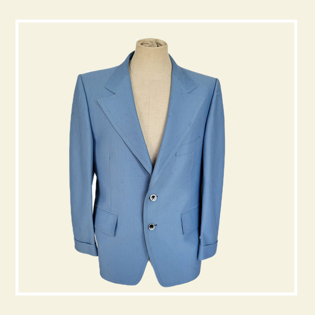 1970s Blue Men’s Suit 