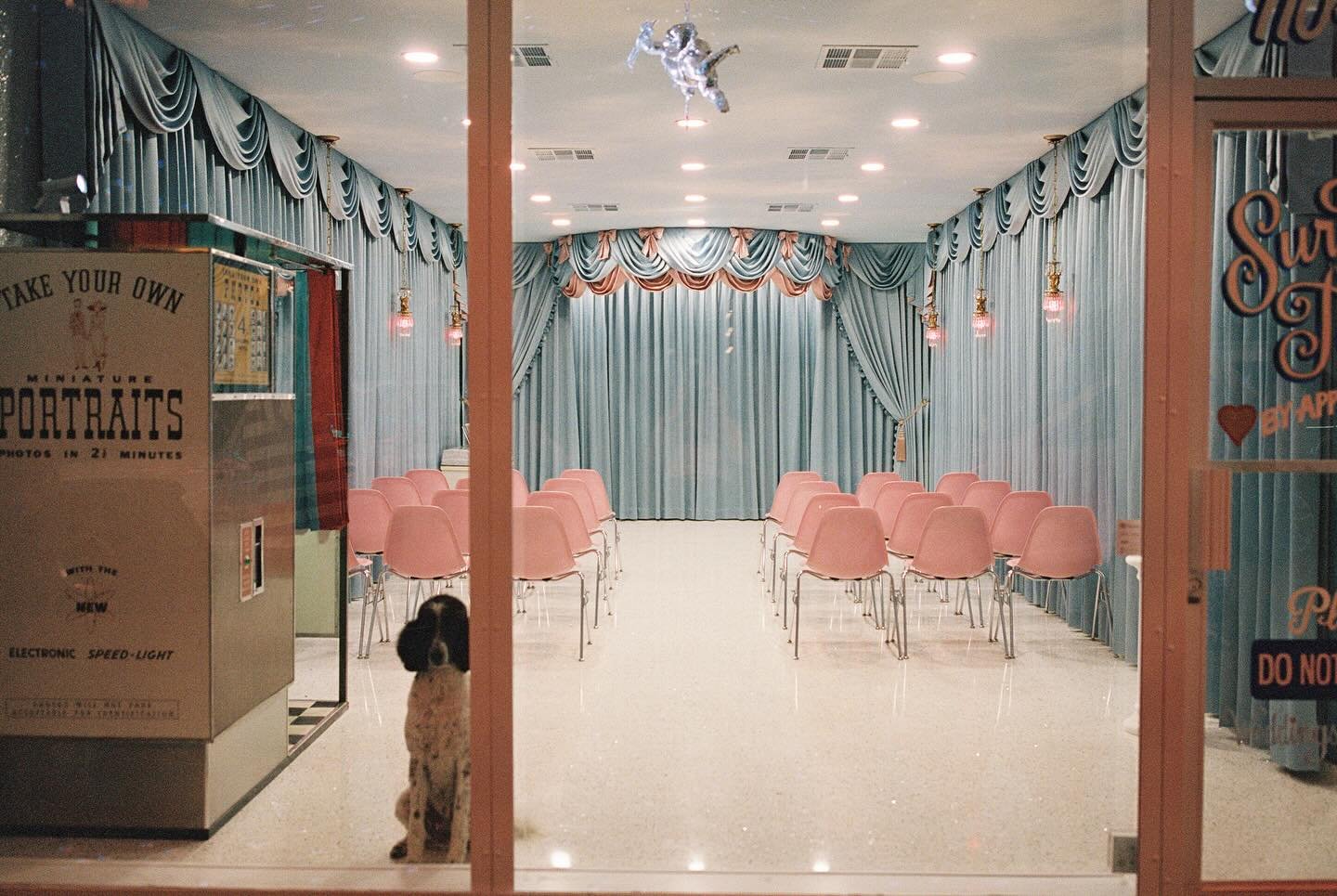 Sure Thing Too opens TODAY! This was such an intense project for @surelytheshowgirl and I. We long for the feeling of what Vegas used to be and really wanted to create that in this space. We scrutinized over every detail. We went through 2 different 