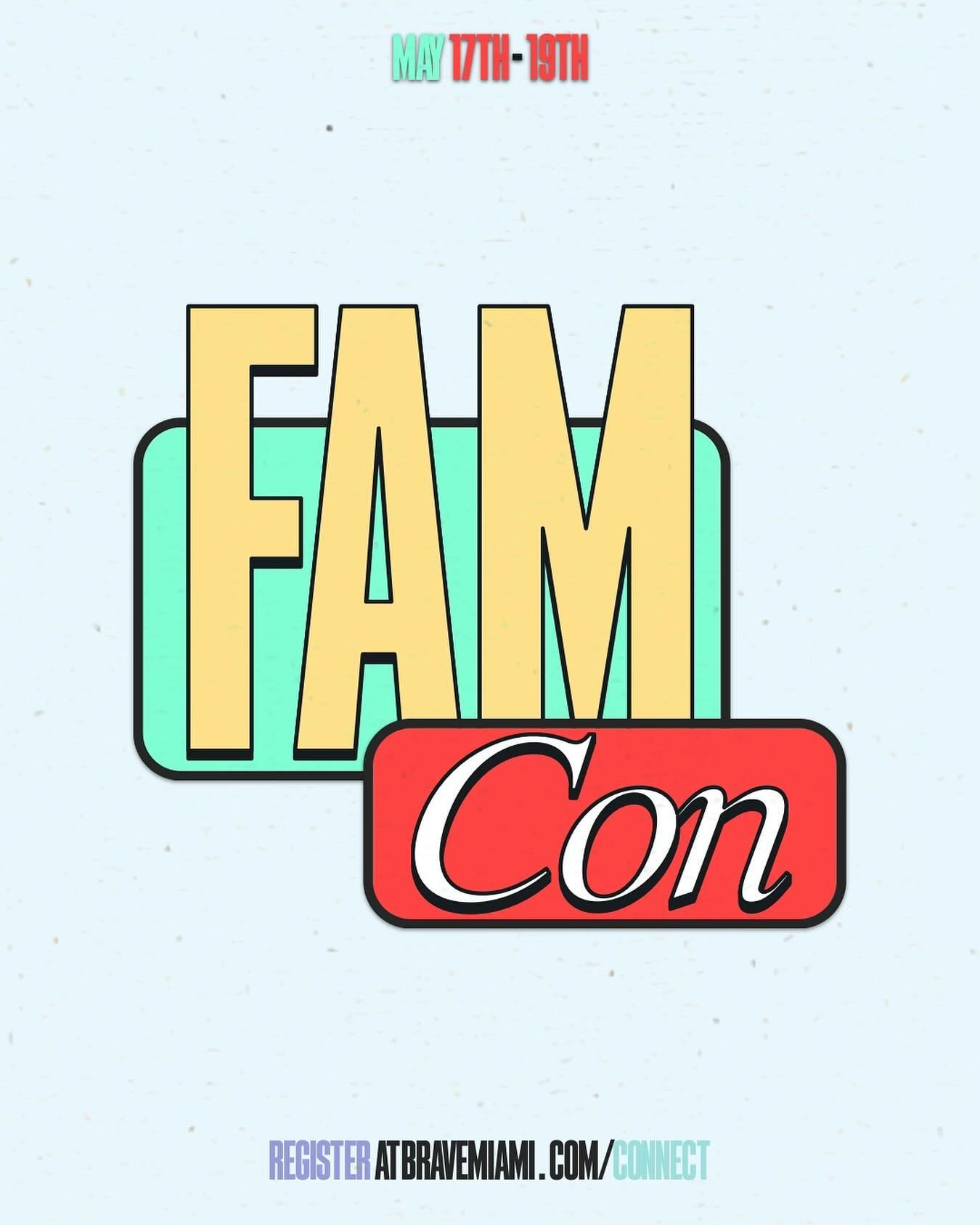 We are excited to announce FamCon taking place May 17th to May 19th! This is for EVERYONE; single, engaged, married, and families!

God wants to do something new! We have special guest speakers coming and you are going to want to be in the room!

Reg