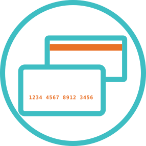 Credit, debit and EBT cards (MasterCard, Visa, American Express and more)