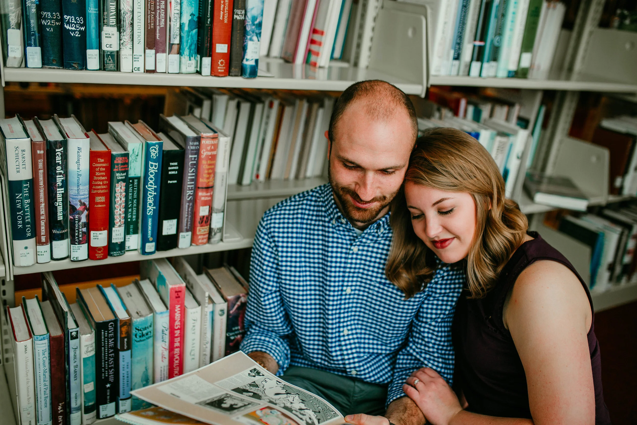 Alex & John: Downtown KC Engagement Session | Hannahill Photography | Kansas City, Mo | rooftop library session urban brick walls | engaged | couples portraits | wedding photographer | lifestyle photographer | documentary love story photographer
