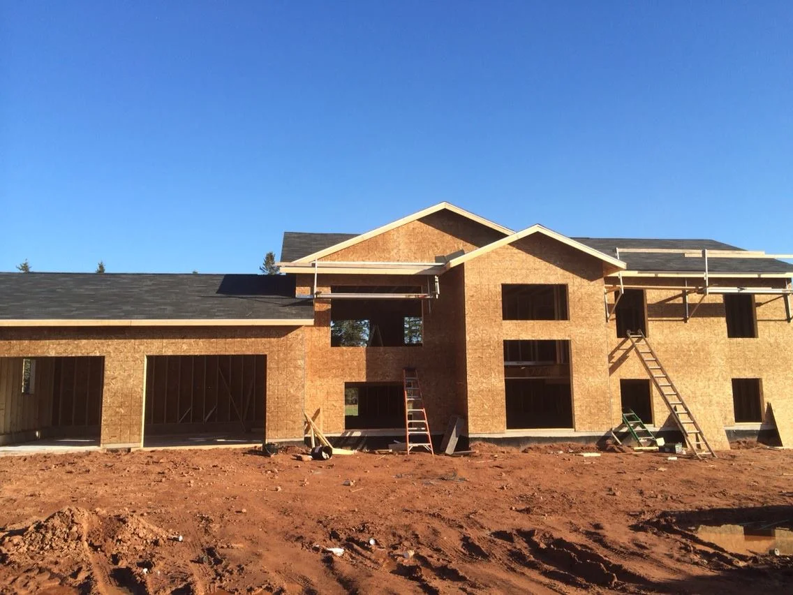 With the roof closed in, we can go ahead and apply the shingles. 