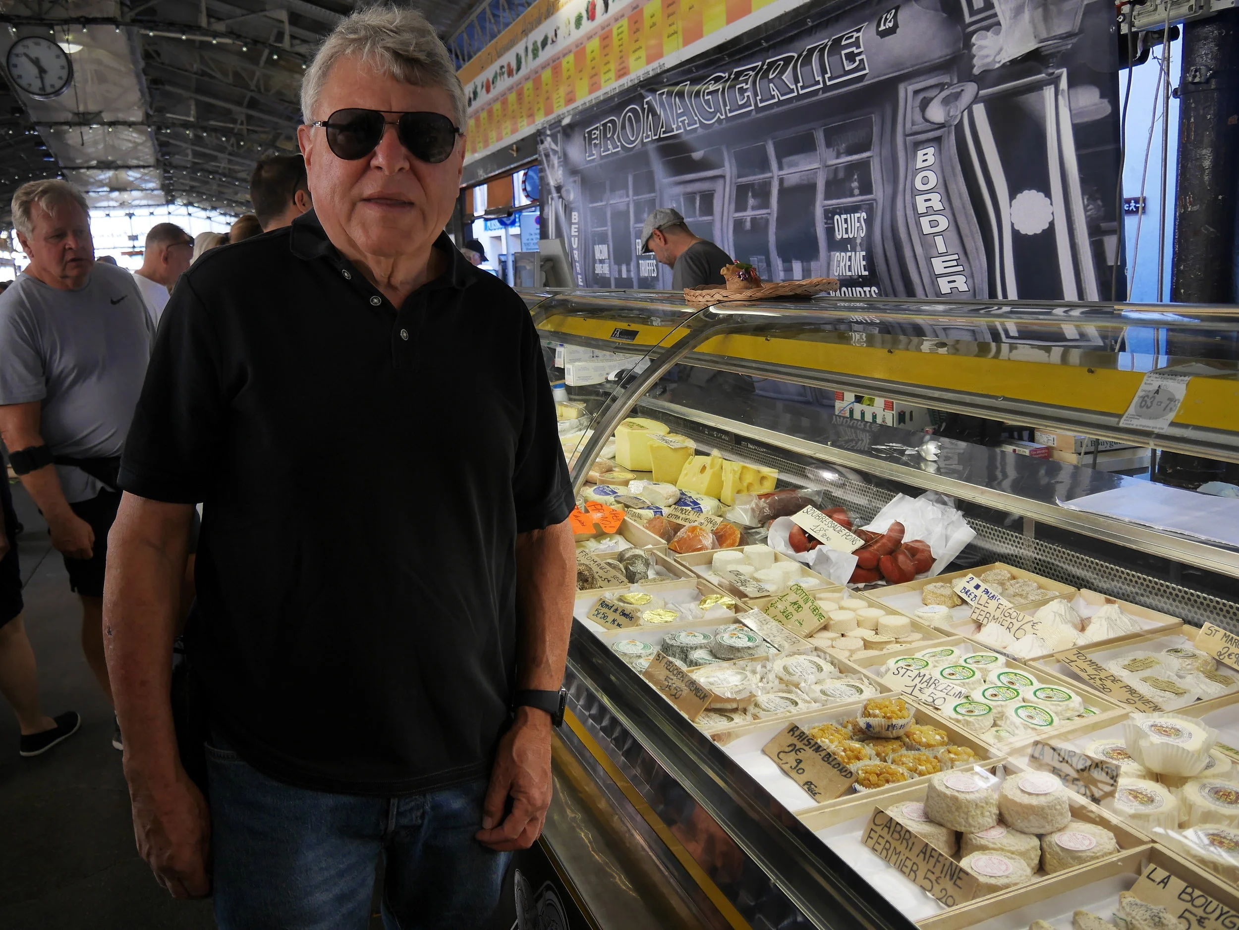 An outdoor market in Antibes, France