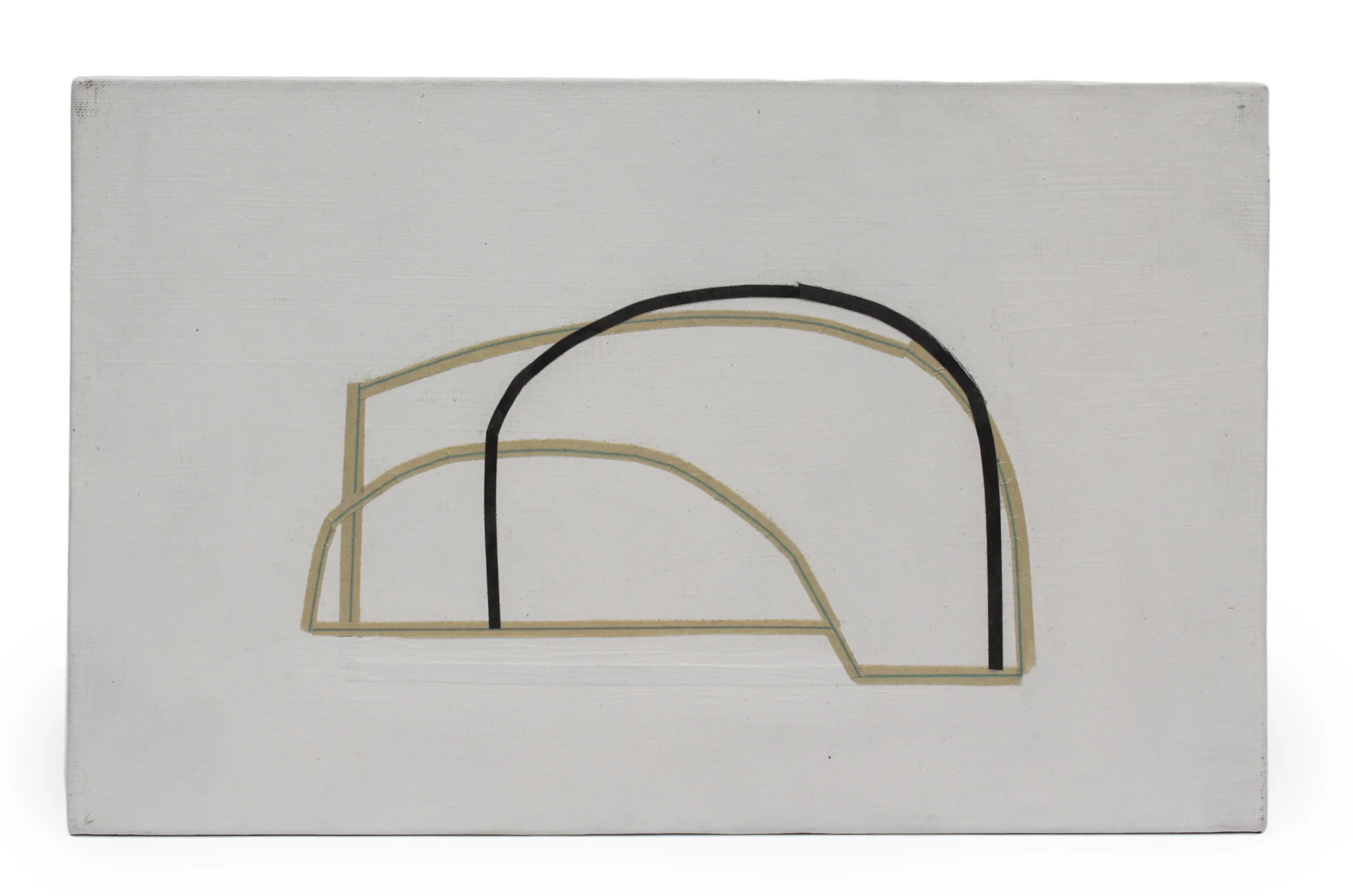 "Deep Springs Collage (Structure, Black Line)"