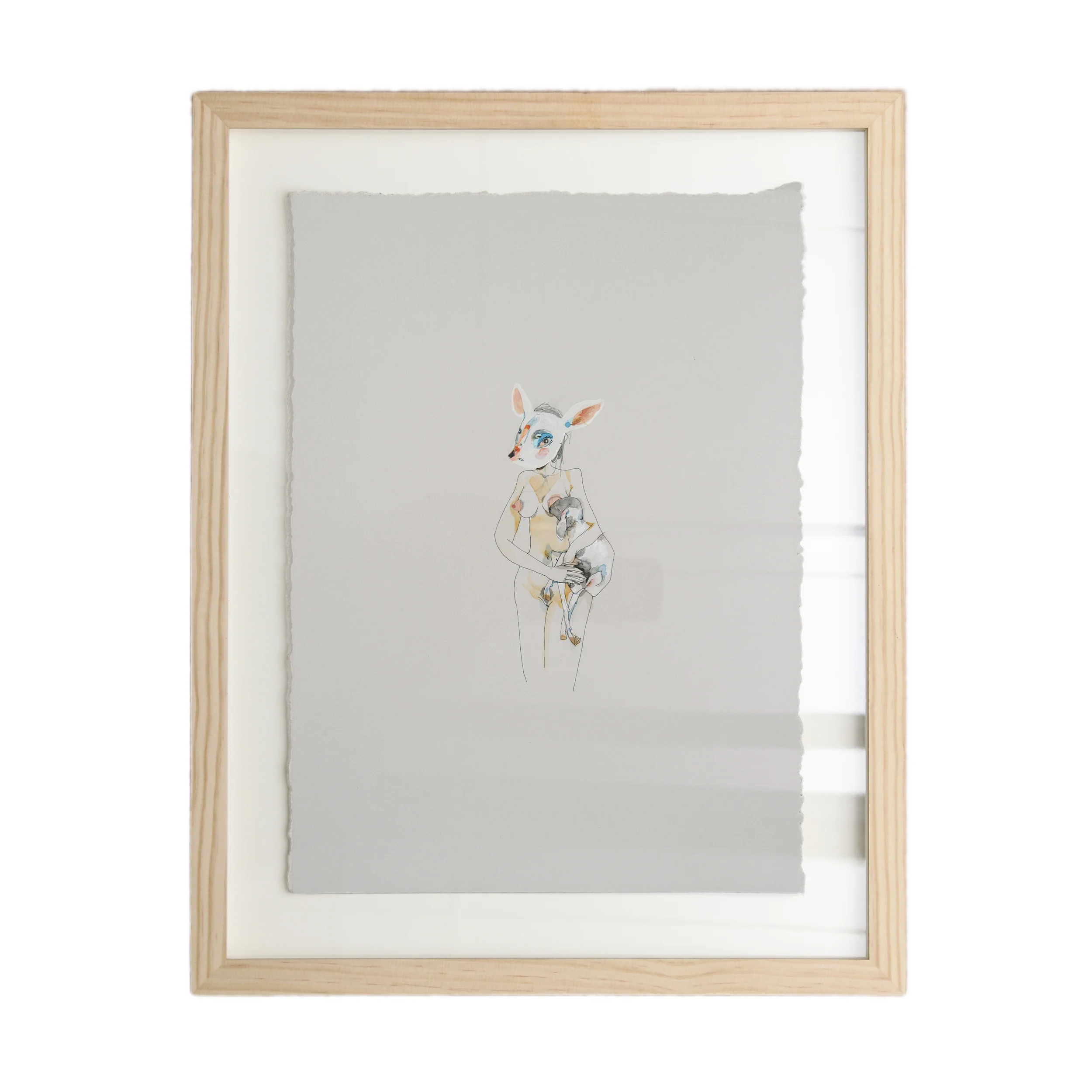 "Sheep Milk" framed