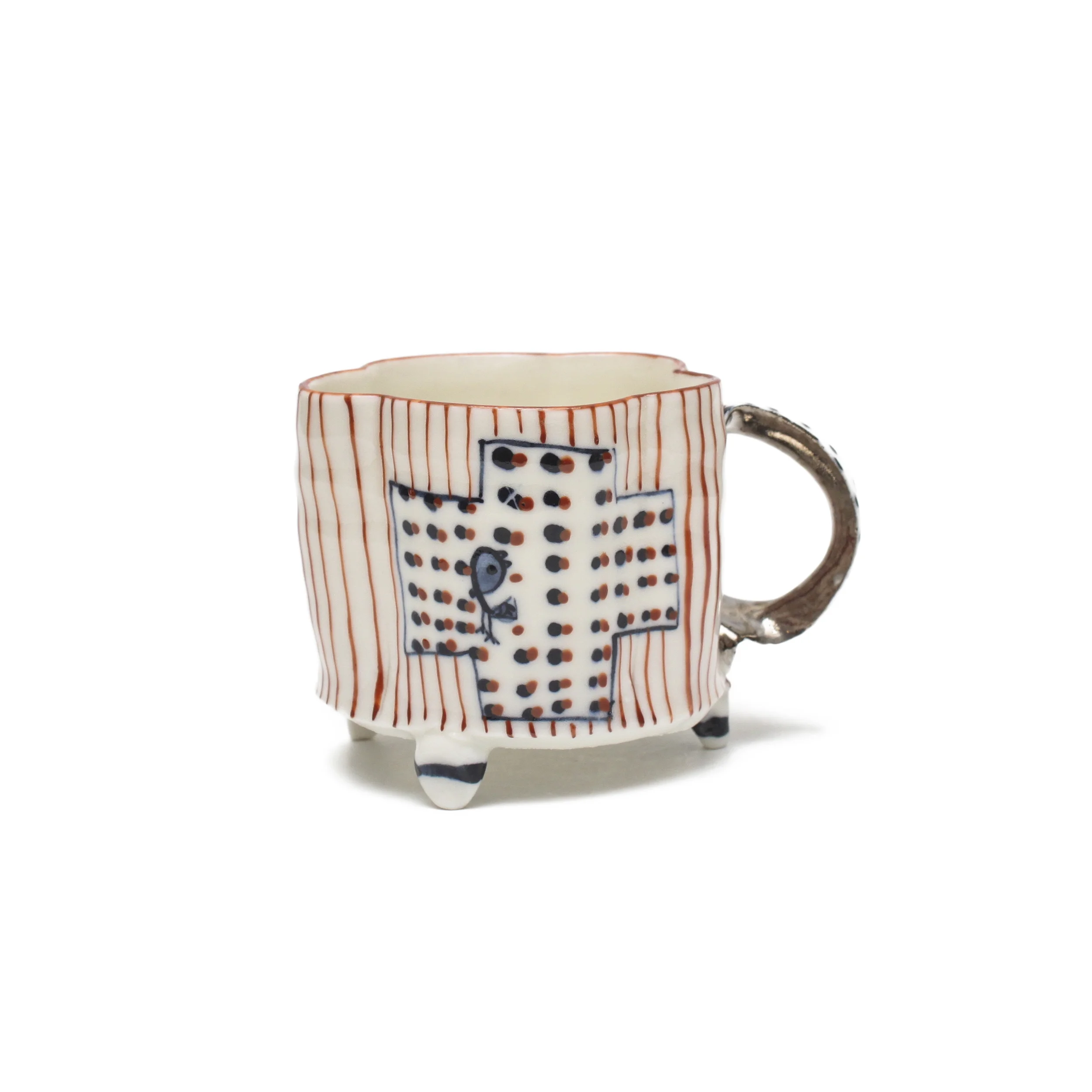 Footed Mug Cup (3 Color) (NP1612)