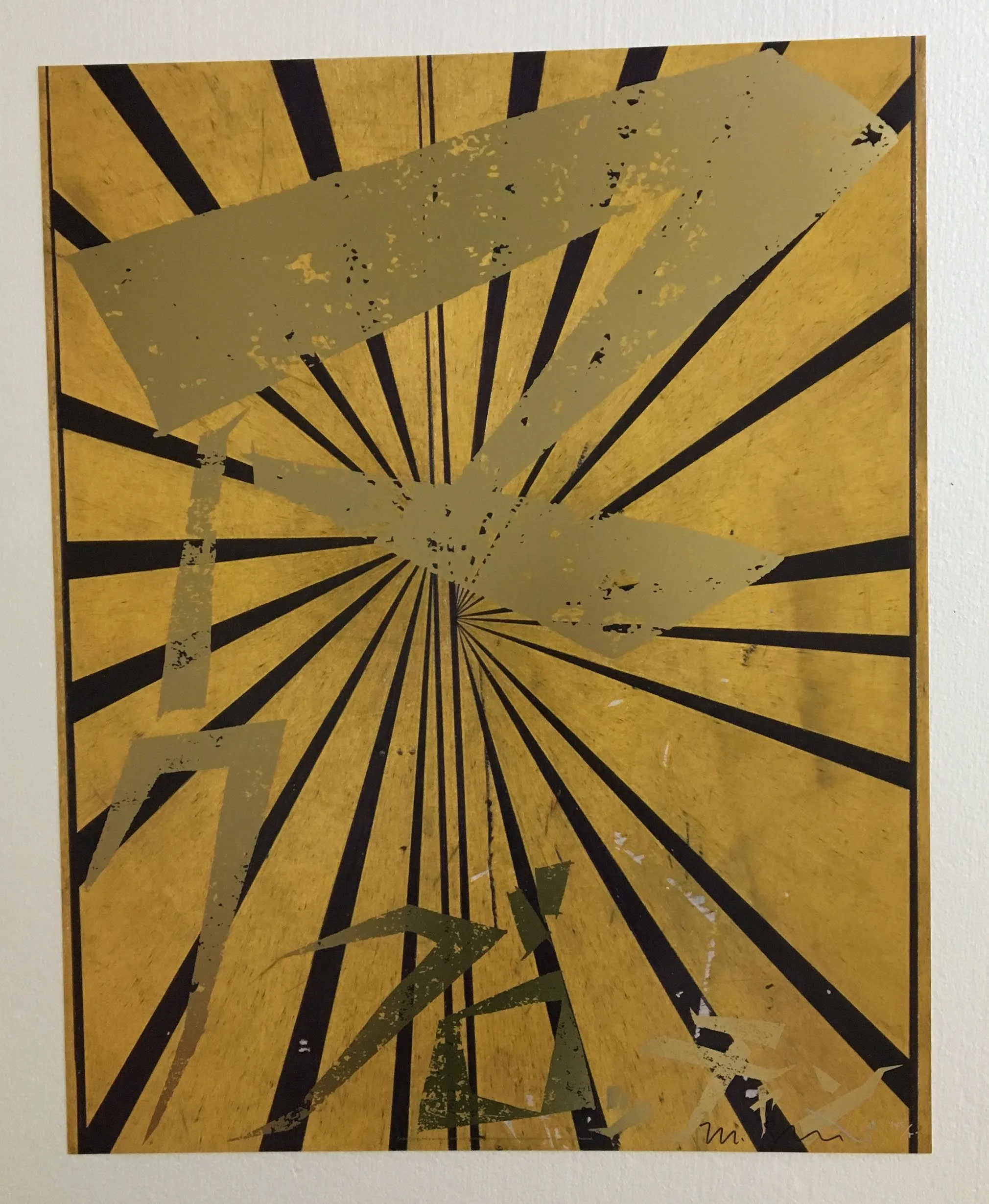 Untitled (Canary Yellow & Black Butterfly 830)