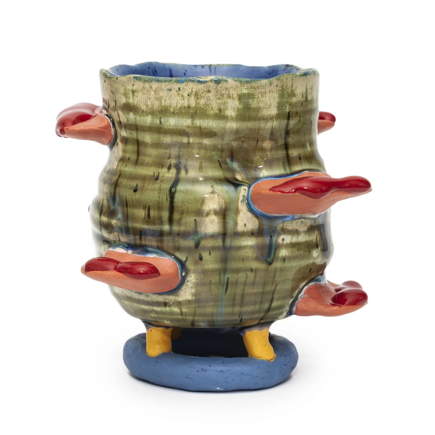  Swashbuckler   Sold Out  colored porcelain and glazes, cone 11 oxidation 5.25 x 5.5 x 5.5" 2018 