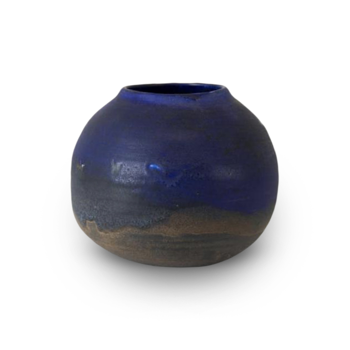 rare cobalt blue pot