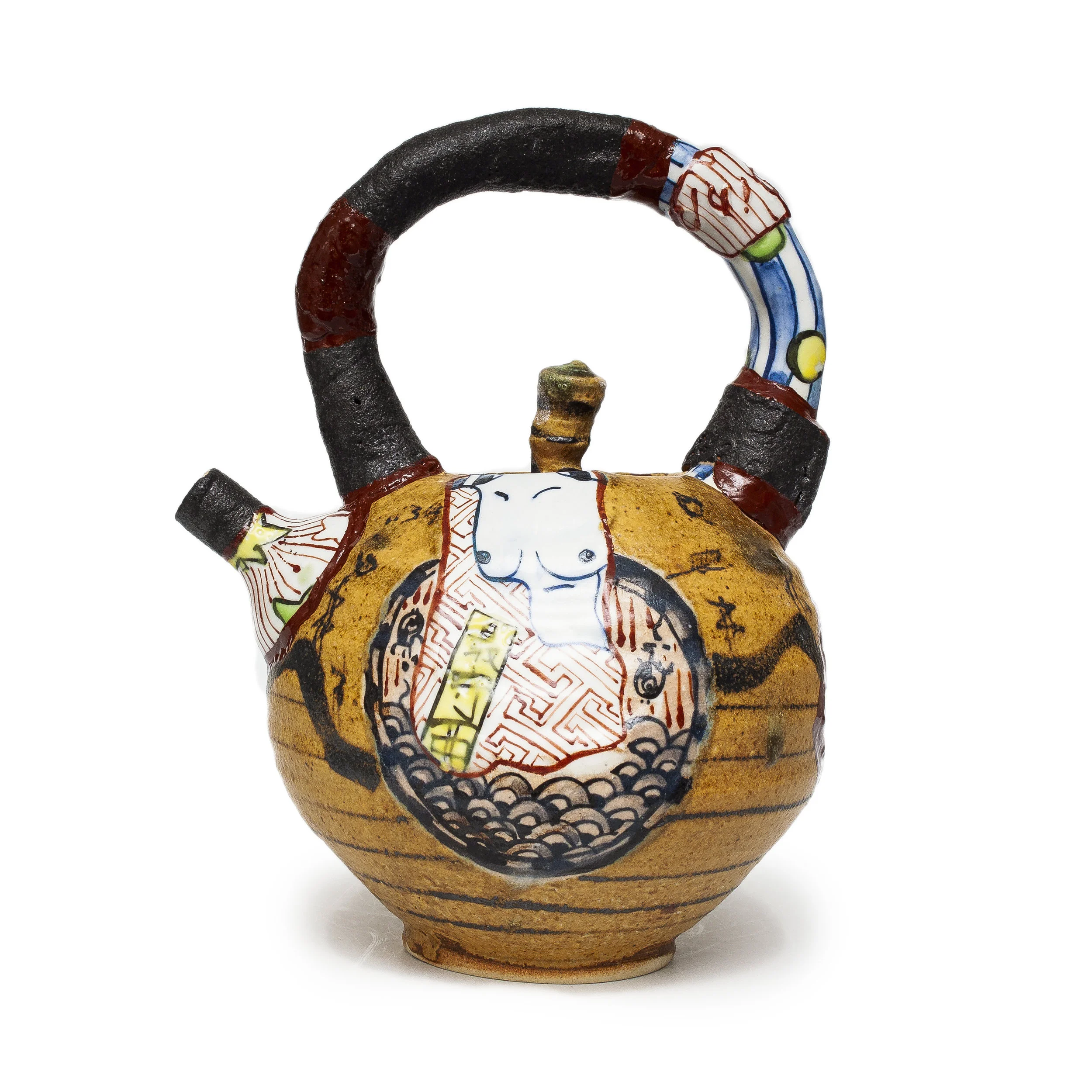 Yobitsugi Style Teapot (INV# NP2351)