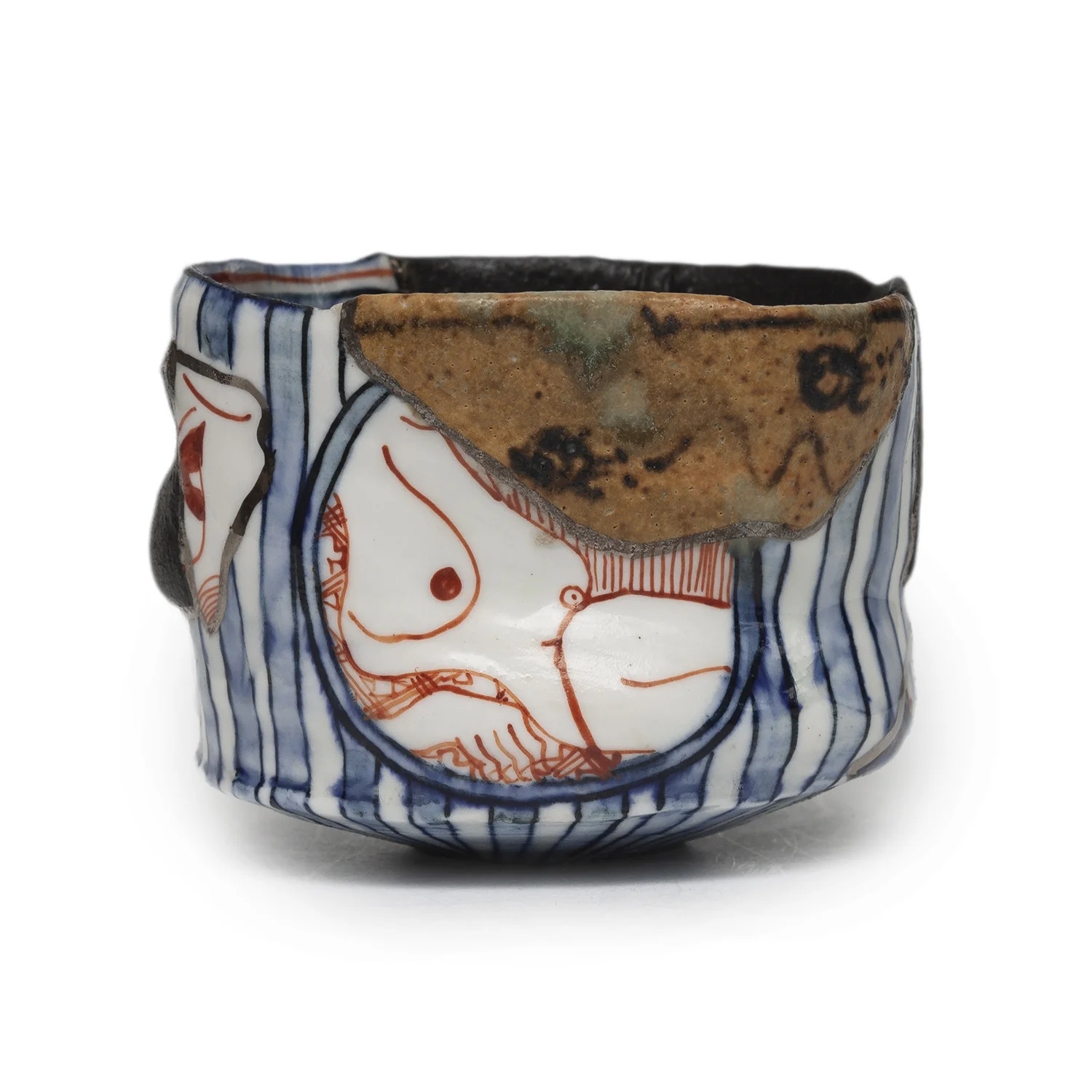 Yobitsugi Winter Teabowl (INV# NP2380)