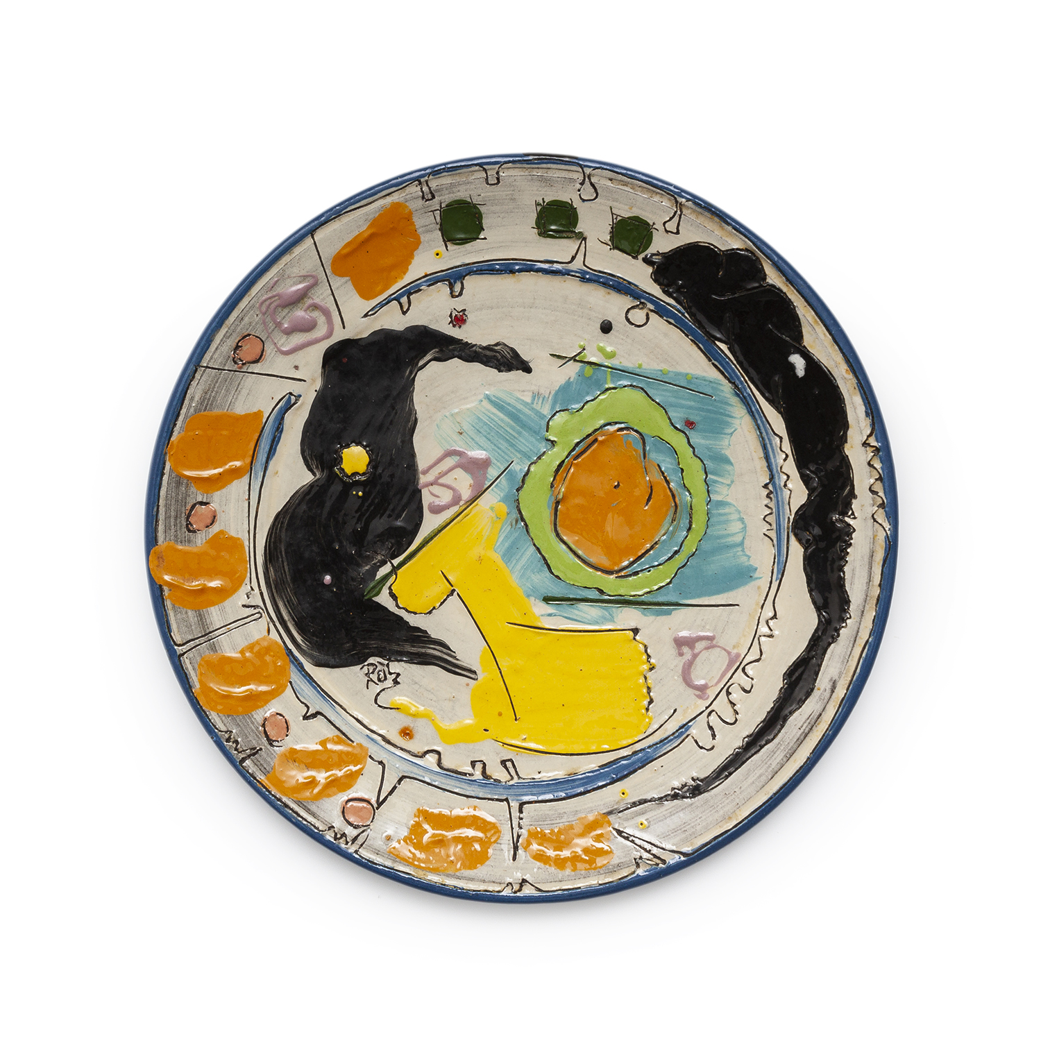Untitled Blue "Sara Series Platter"