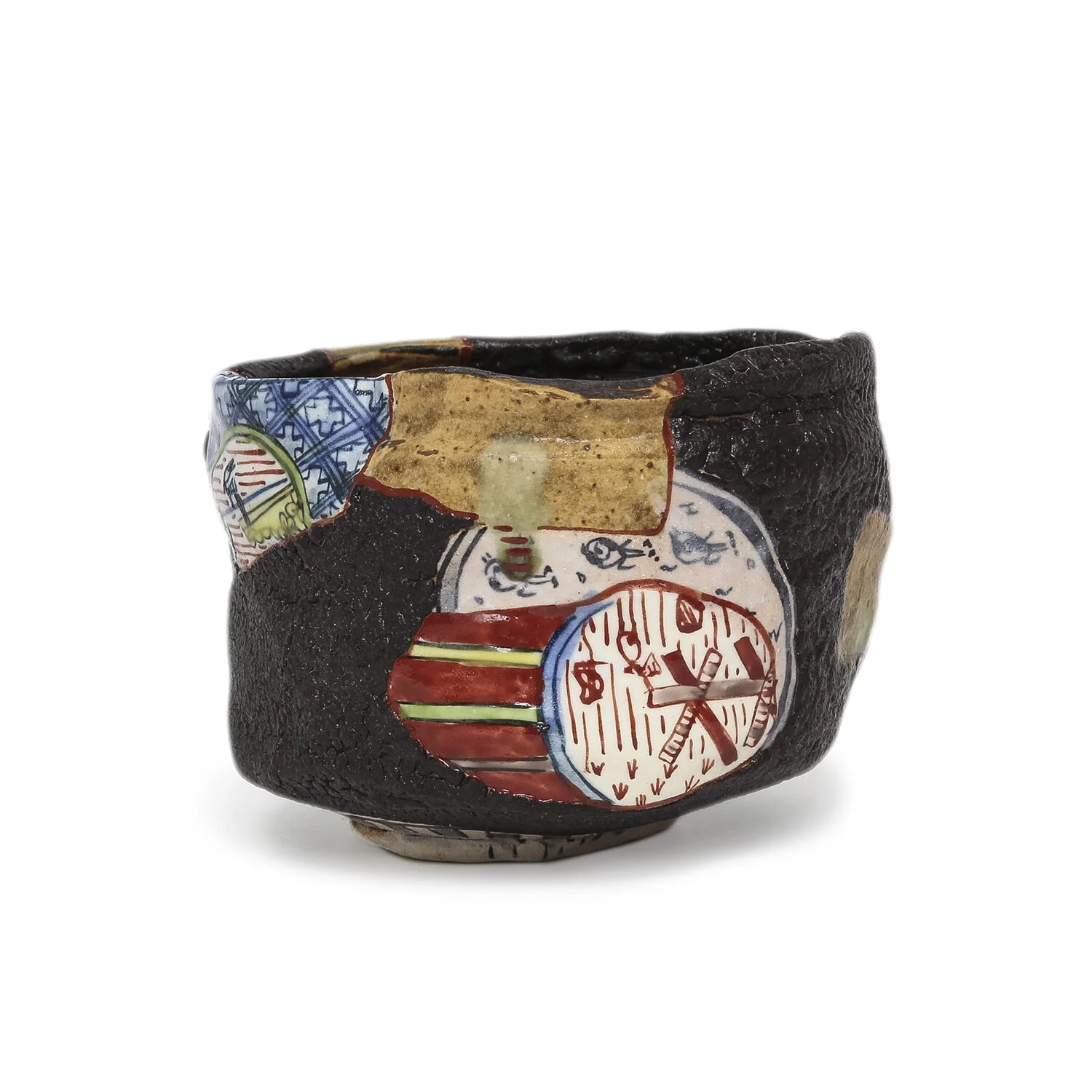 Yobitsugi Style Winter Tea Bowl (INV# NP2708)