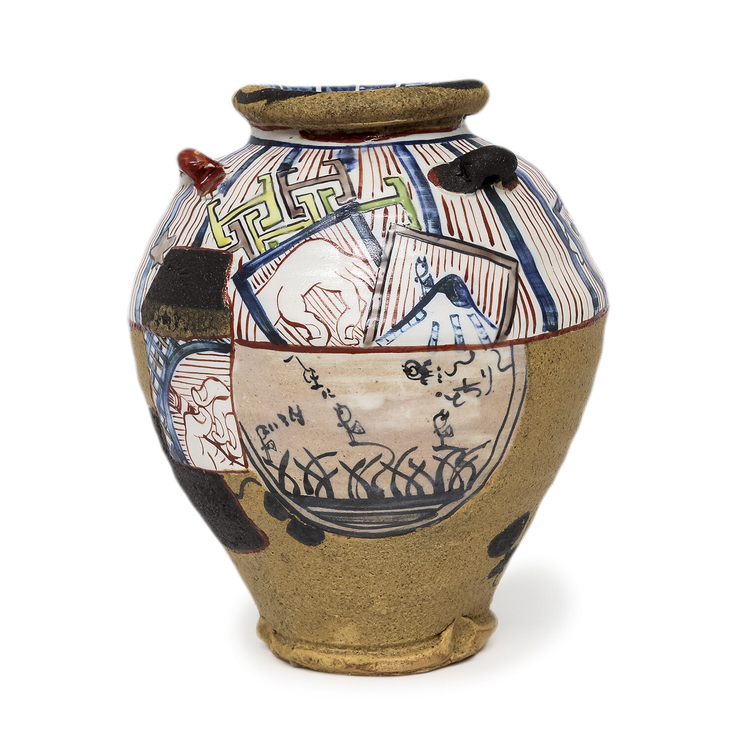 Yobitsugi Style Vase (INV# NP2717)
