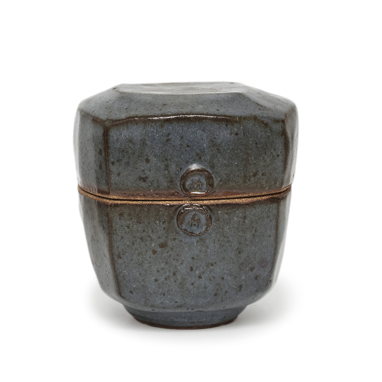 Warren MacKenzie - Blue Square Lidded Box (INV# NP2745)