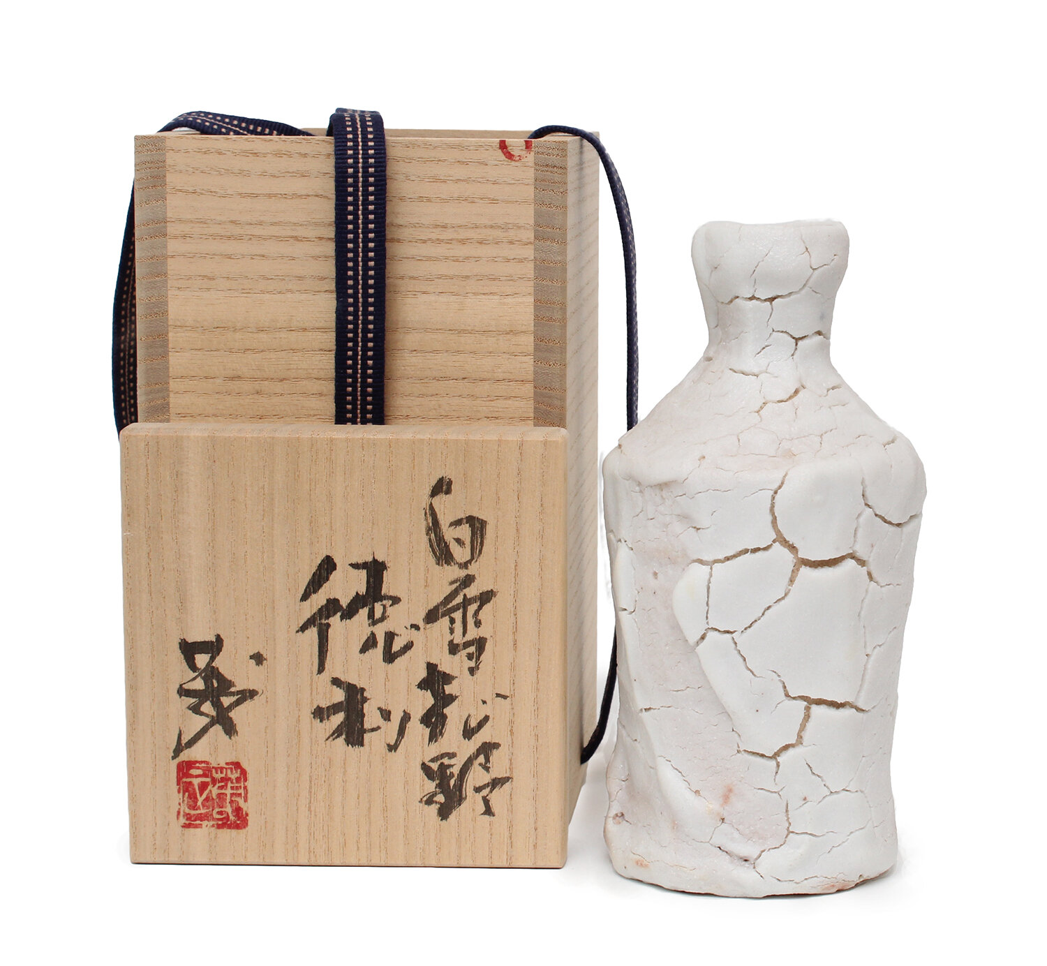 Higashida Shigemasa - Shino Sake Bottle (INV# NP2779)