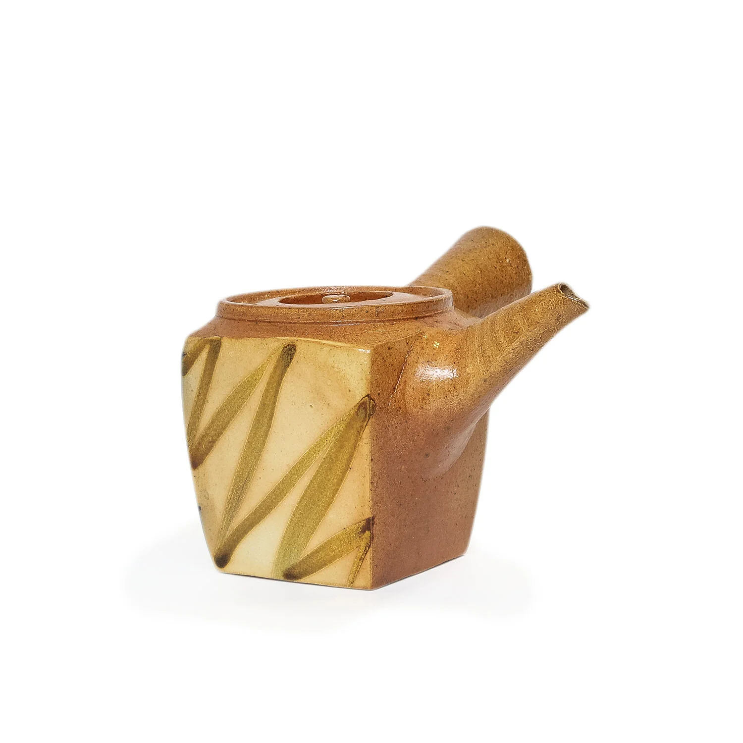 Striped Side Handle Teapot 2 (INV# NP2902)