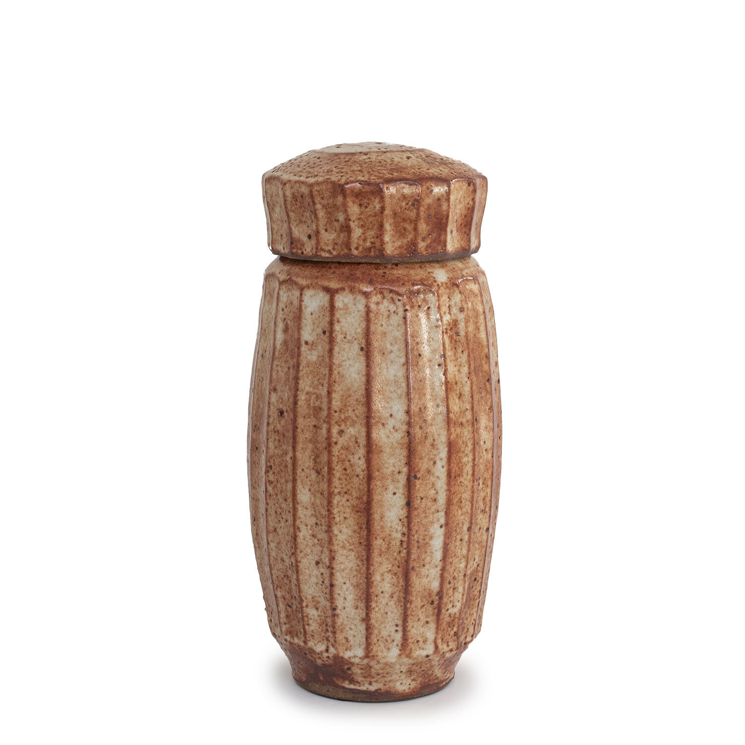 Warren MacKenzie - Large Shino Faceted Jar (INV# NP2998)