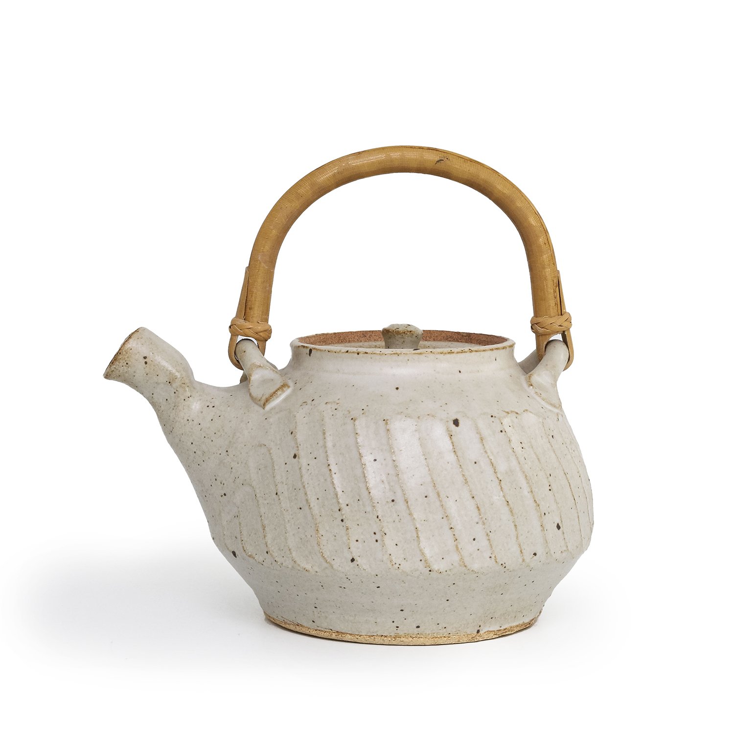 Grey Faceted Teapot (INV# NP3263)